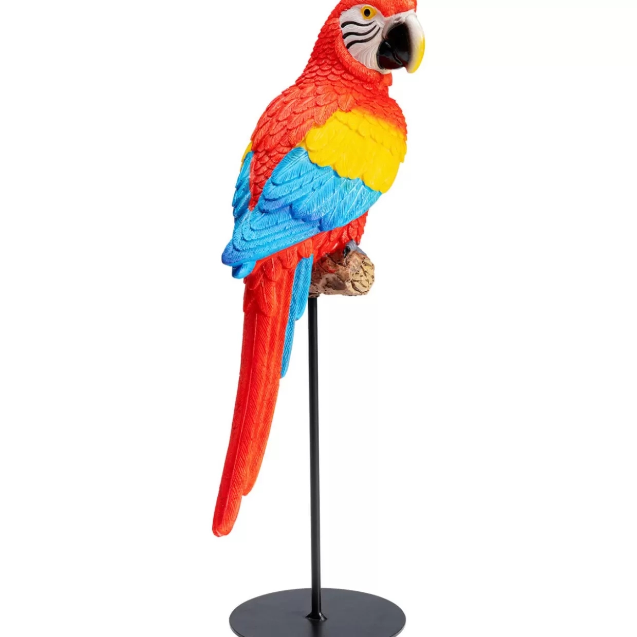 KARE Design Statua Decorativa Pappagallo Ara Macao - Vibrante Scultura da Collezione per Arredo Casa, Altezza 36 cm - Idee Regalo Originali