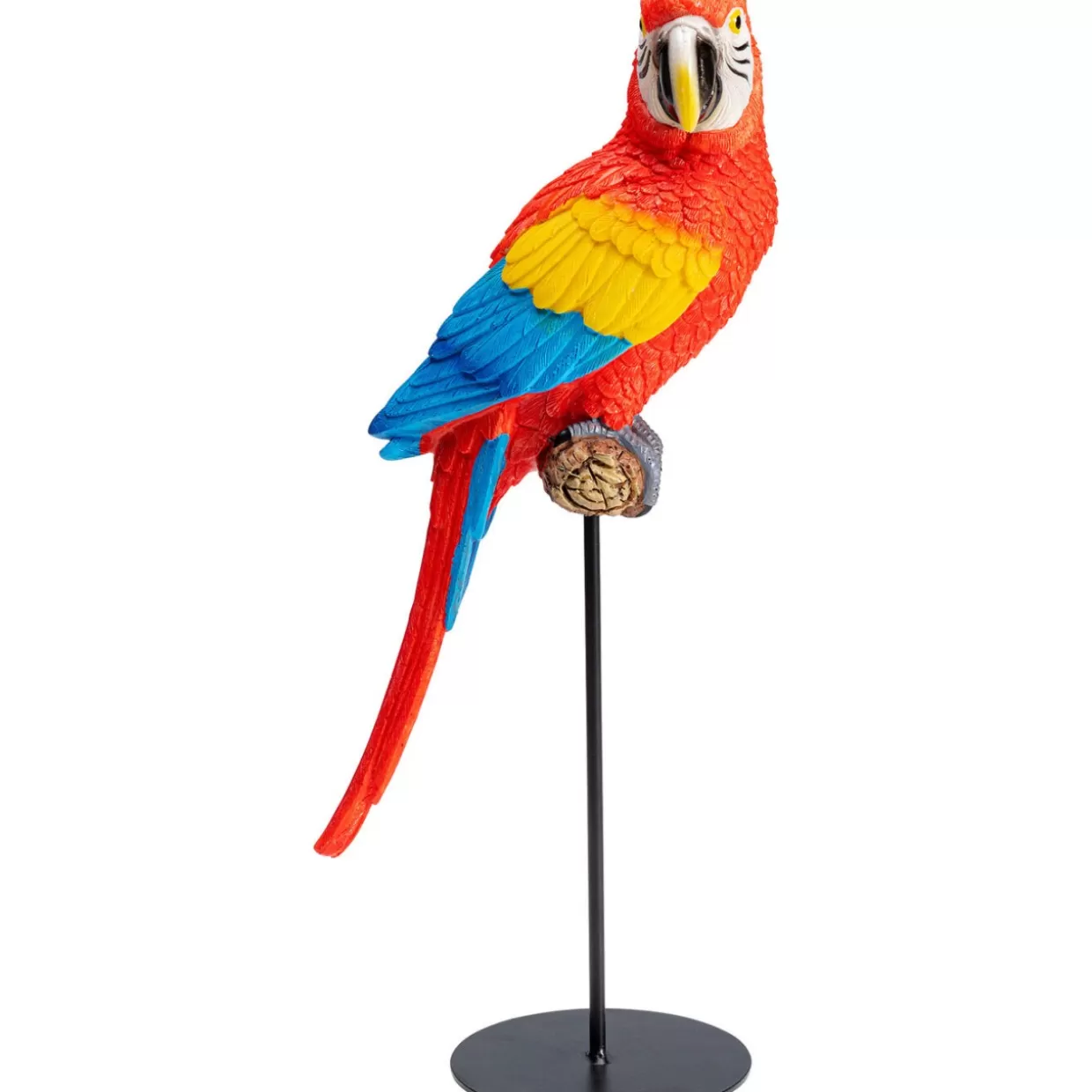 KARE Design Statua Decorativa Pappagallo Ara Macao - Vibrante Scultura da Collezione per Arredo Casa, Altezza 36 cm - Idee Regalo Originali