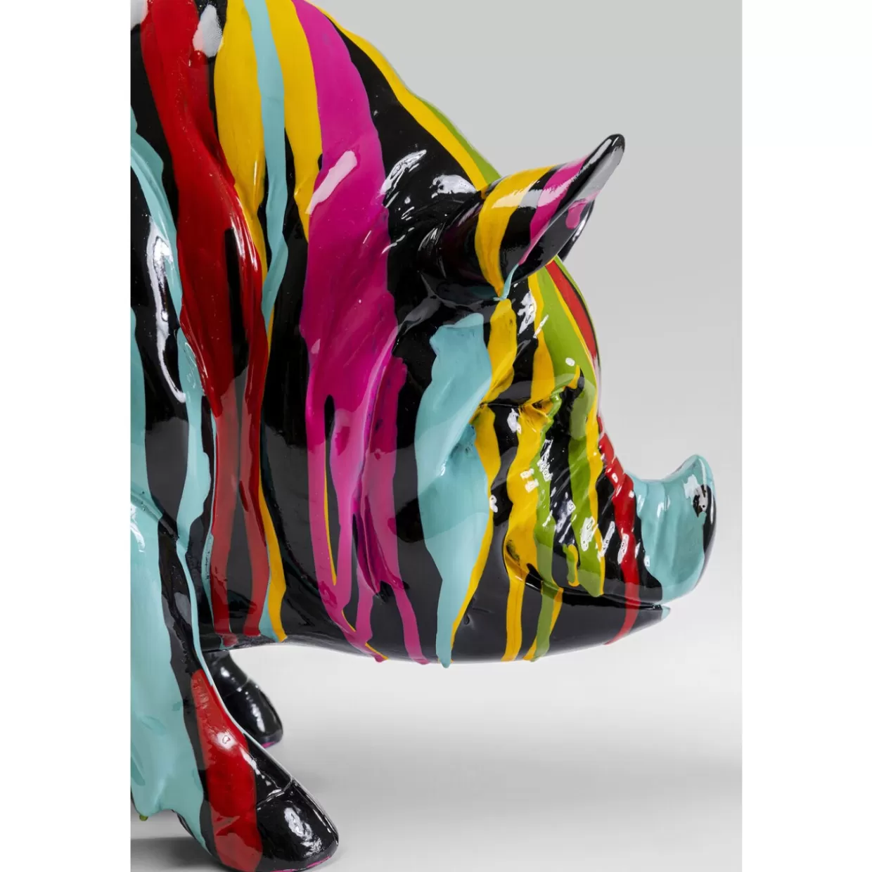 KARE Design Portafortuna in Resina · Scultura Maiale Holi 22 cm per Decorazioni Festive e Regali Originali