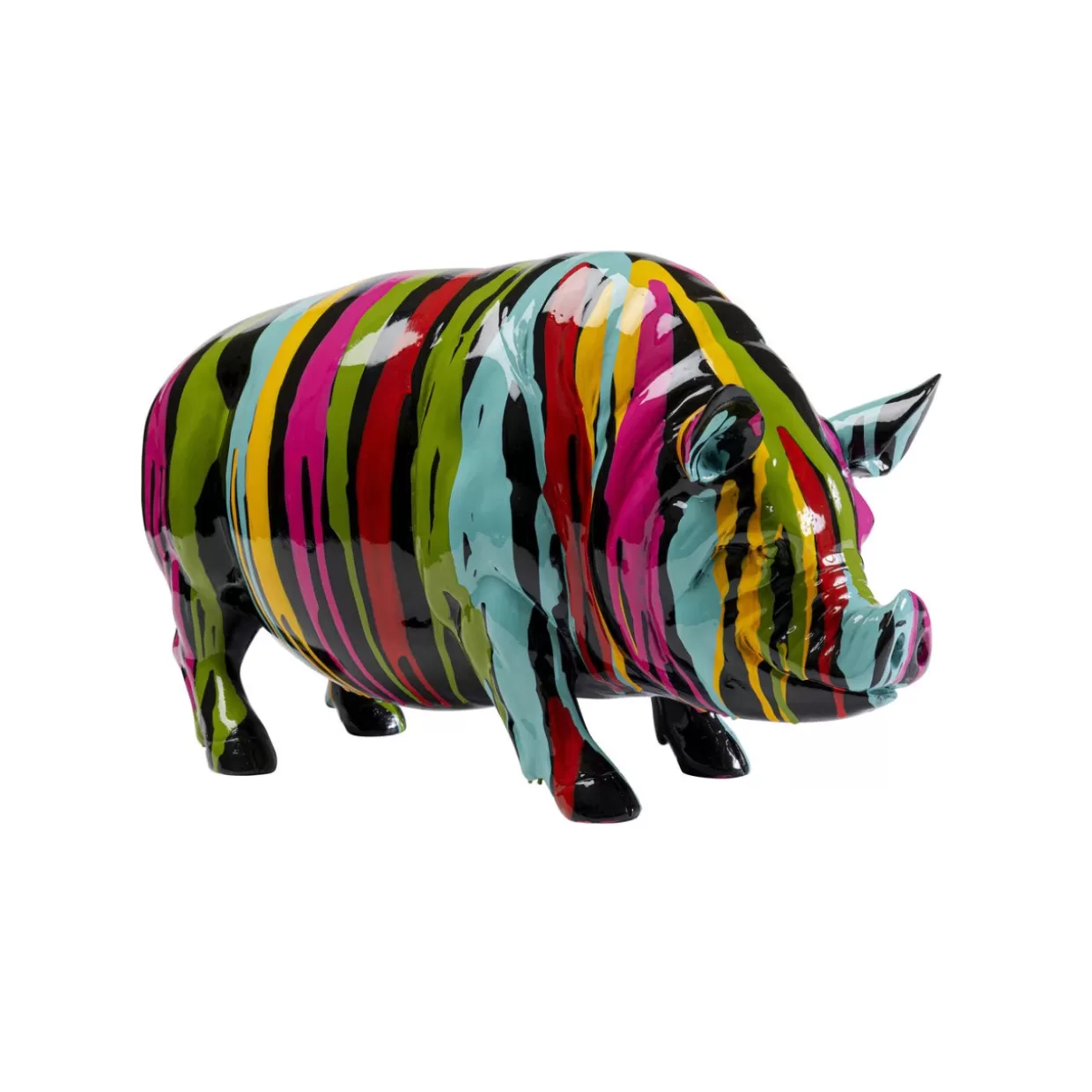 KARE Design Portafortuna in Resina · Scultura Maiale Holi 22 cm per Decorazioni Festive e Regali Originali