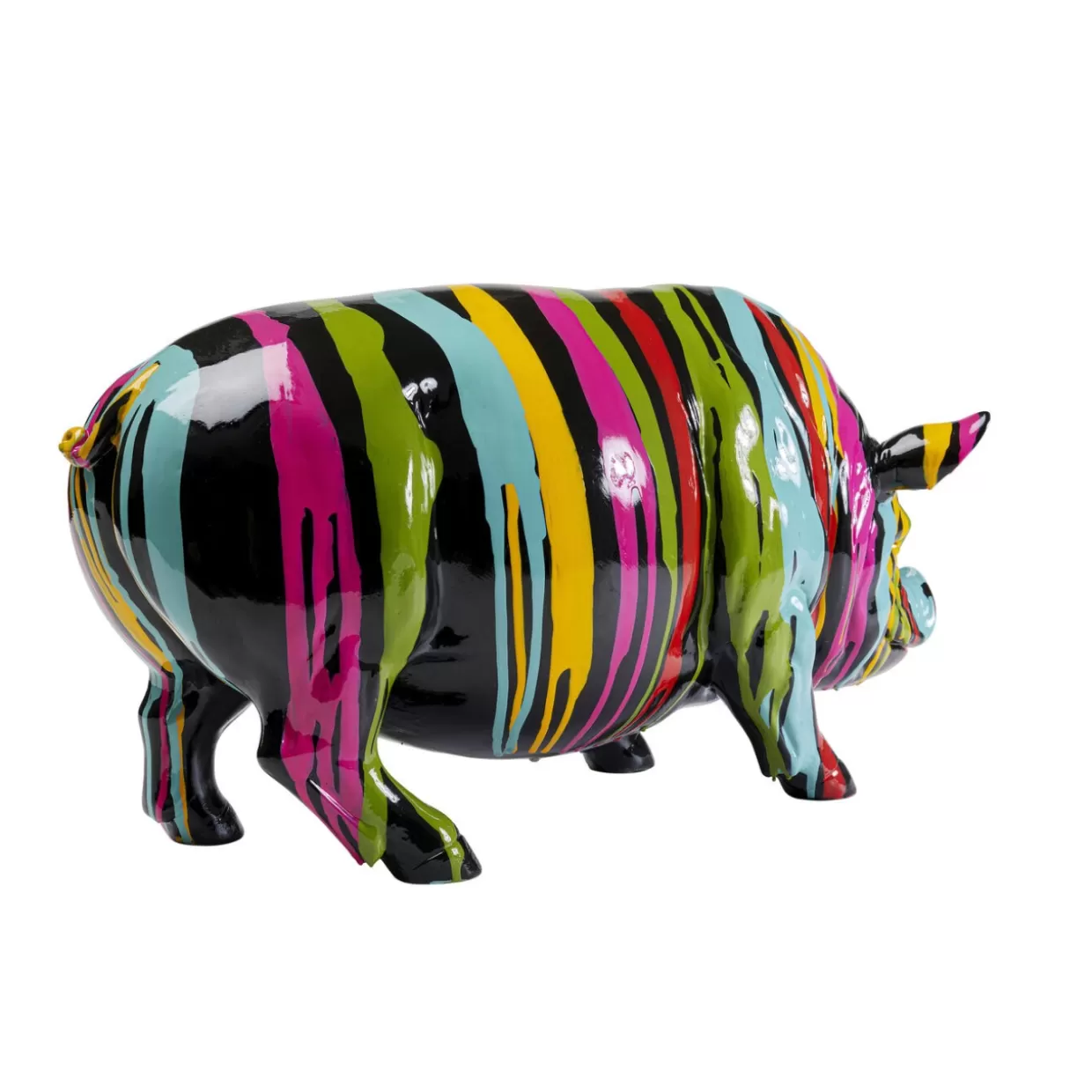 KARE Design Portafortuna in Resina · Scultura Maiale Holi 22 cm per Decorazioni Festive e Regali Originali