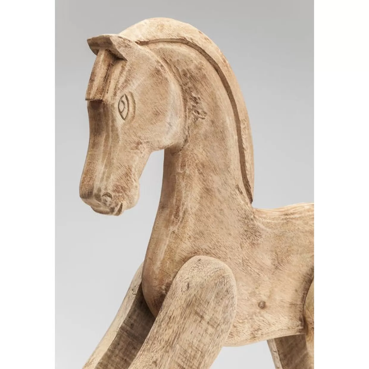KARE Design Cavallo a Dondolo Rustico - Decorazione Handmade per Interni e Regalo Originale