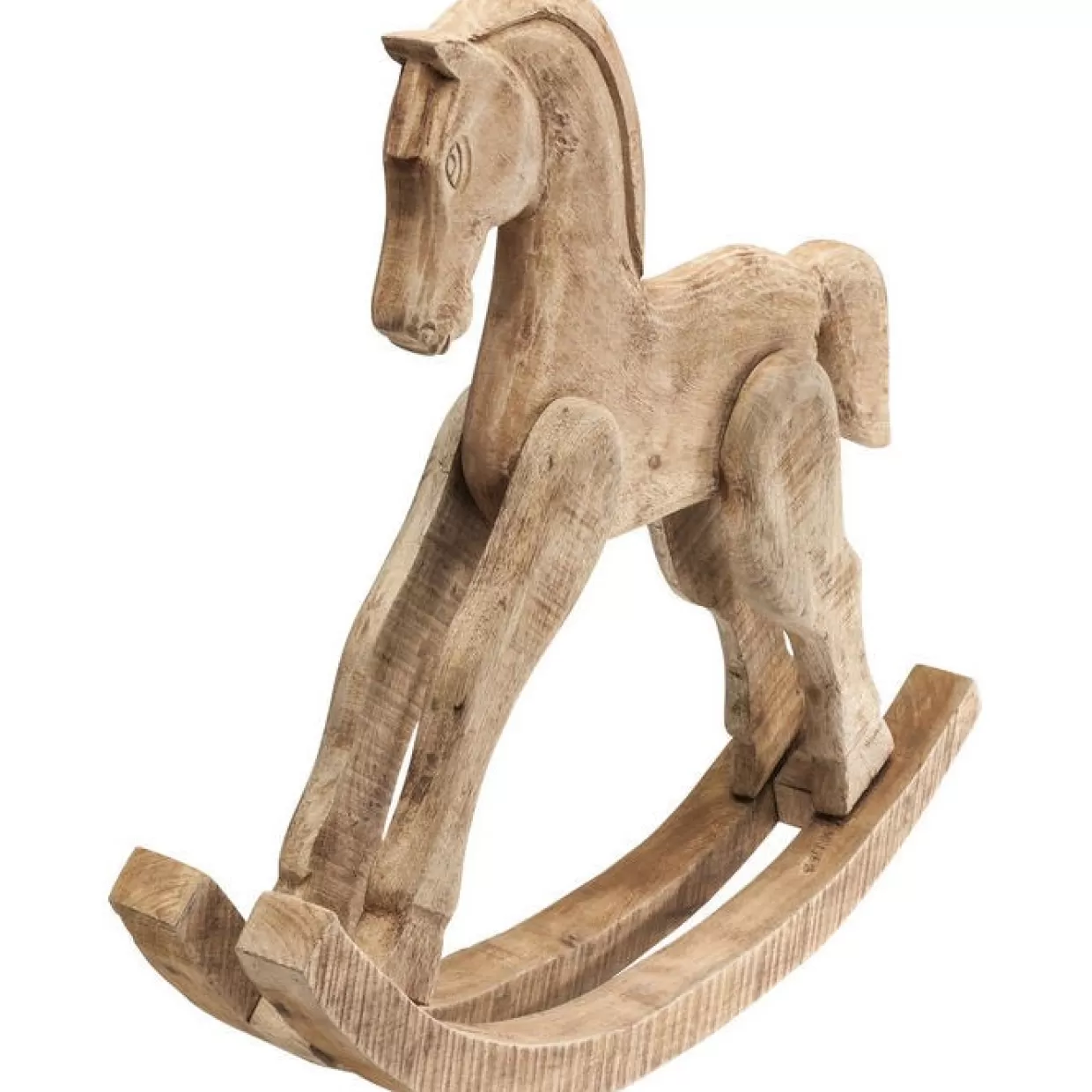 KARE Design Cavallo a Dondolo Rustico - Decorazione Handmade per Interni e Regalo Originale