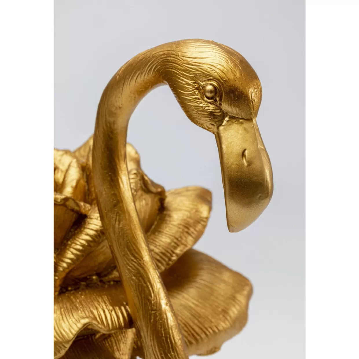 Scultura Elegante Flamingo Rosa Dorato - Decorazione Casa Moderna 42 cm - KARE Design Articoli Regalo e Décor