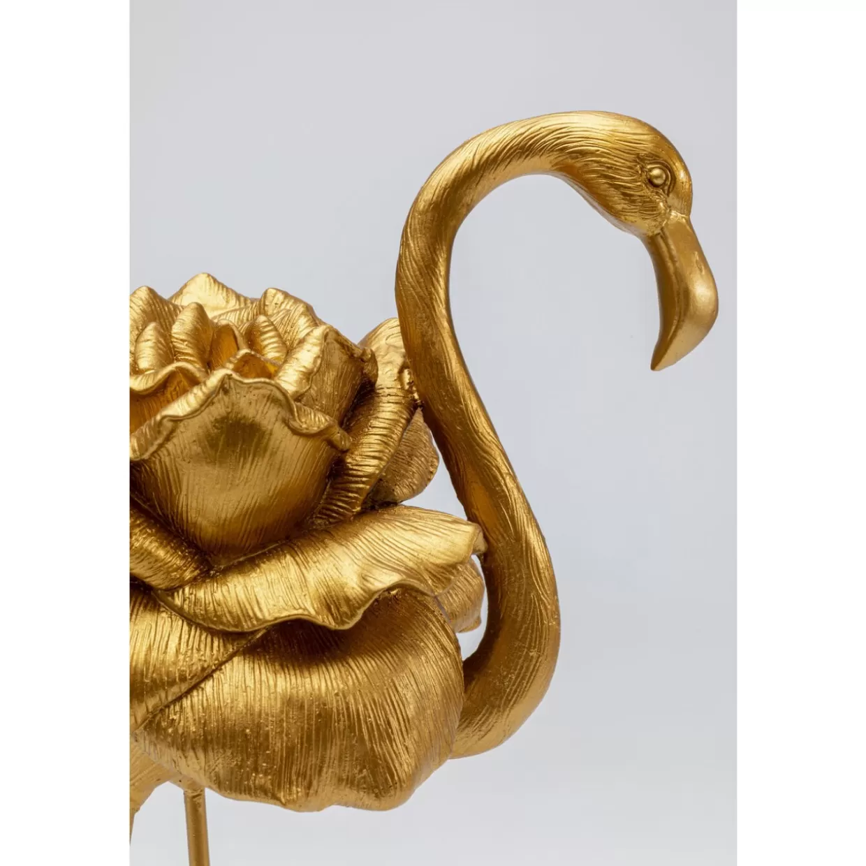 Scultura Elegante Flamingo Rosa Dorato - Decorazione Casa Moderna 42 cm - KARE Design Articoli Regalo e Décor