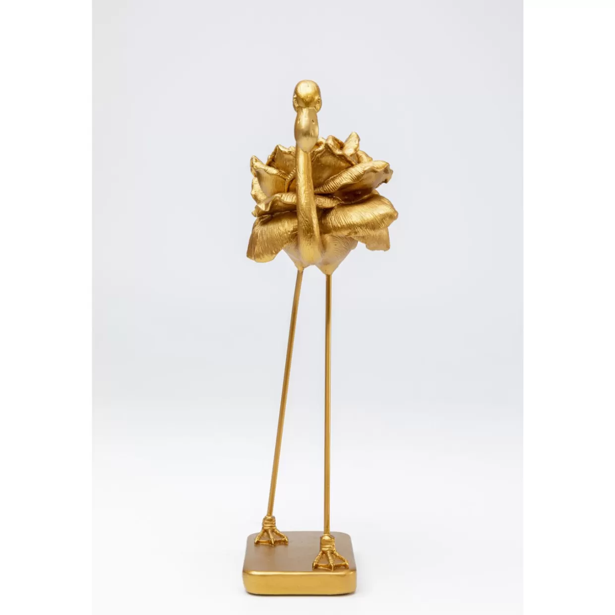 Scultura Elegante Flamingo Rosa Dorato - Decorazione Casa Moderna 42 cm - KARE Design Articoli Regalo e Décor