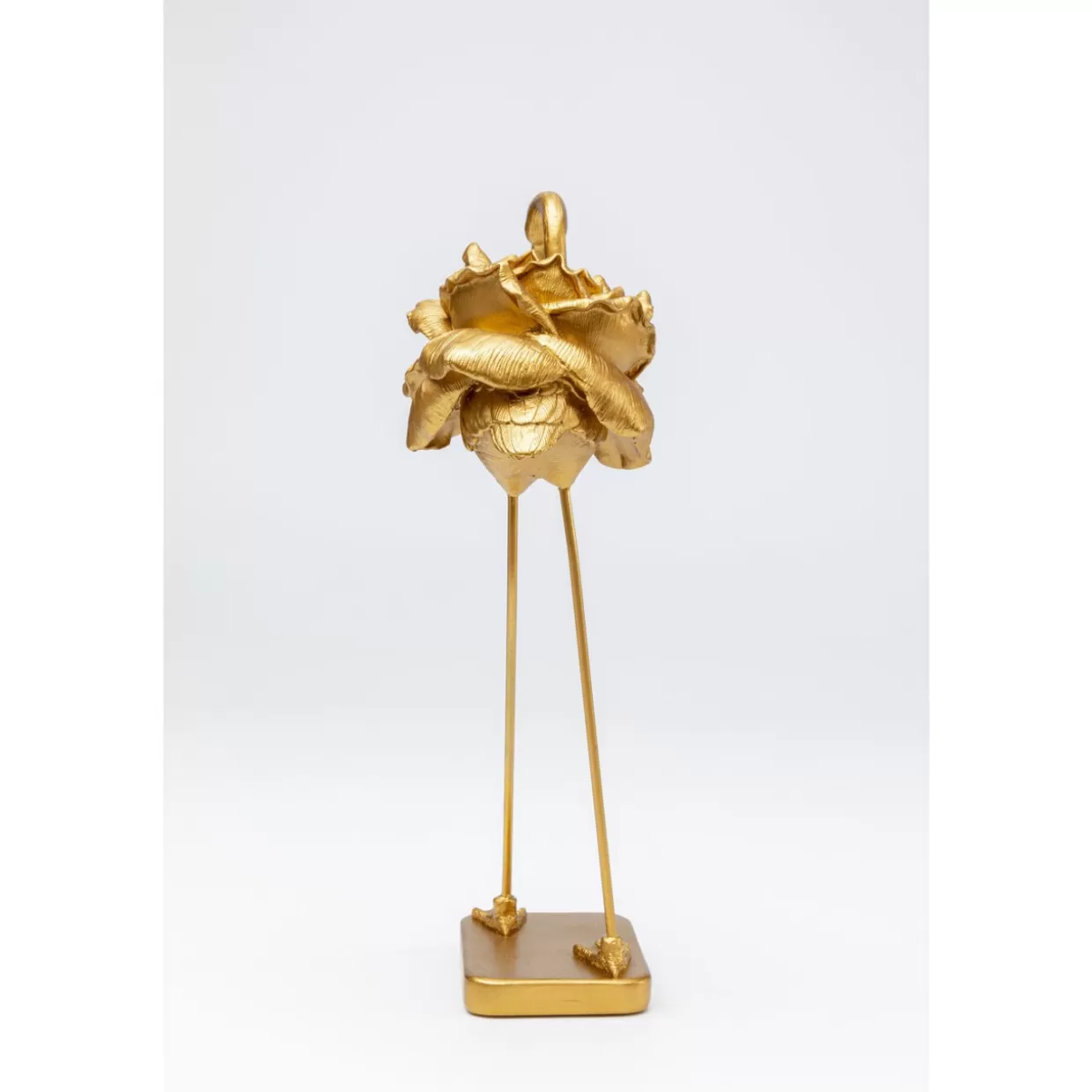 Scultura Elegante Flamingo Rosa Dorato - Decorazione Casa Moderna 42 cm - KARE Design Articoli Regalo e Décor