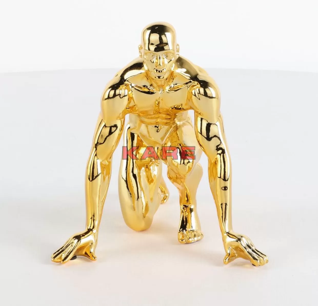 Scultura Decorativa in Oro Lucido per Interni Moderni - Statua Elegante KARE Design, Ideale per Regali Originali (Altezza 25 cm)