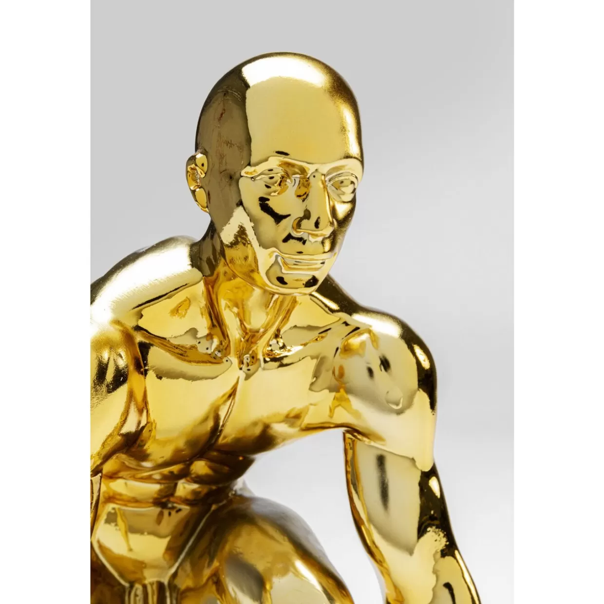Scultura Decorativa in Oro Lucido per Interni Moderni - Statua Elegante KARE Design, Ideale per Regali Originali (Altezza 25 cm)