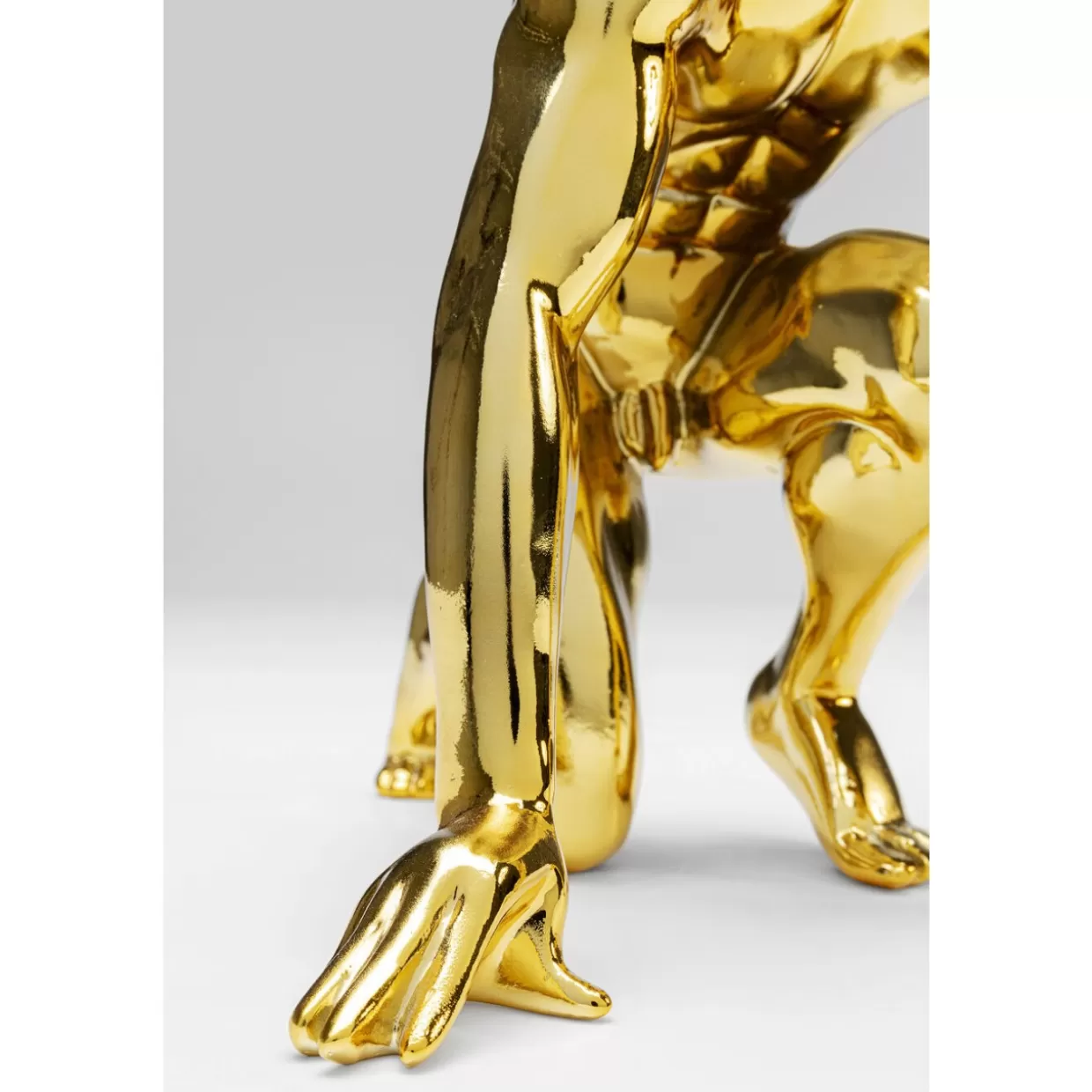 Scultura Decorativa in Oro Lucido per Interni Moderni - Statua Elegante KARE Design, Ideale per Regali Originali (Altezza 25 cm)