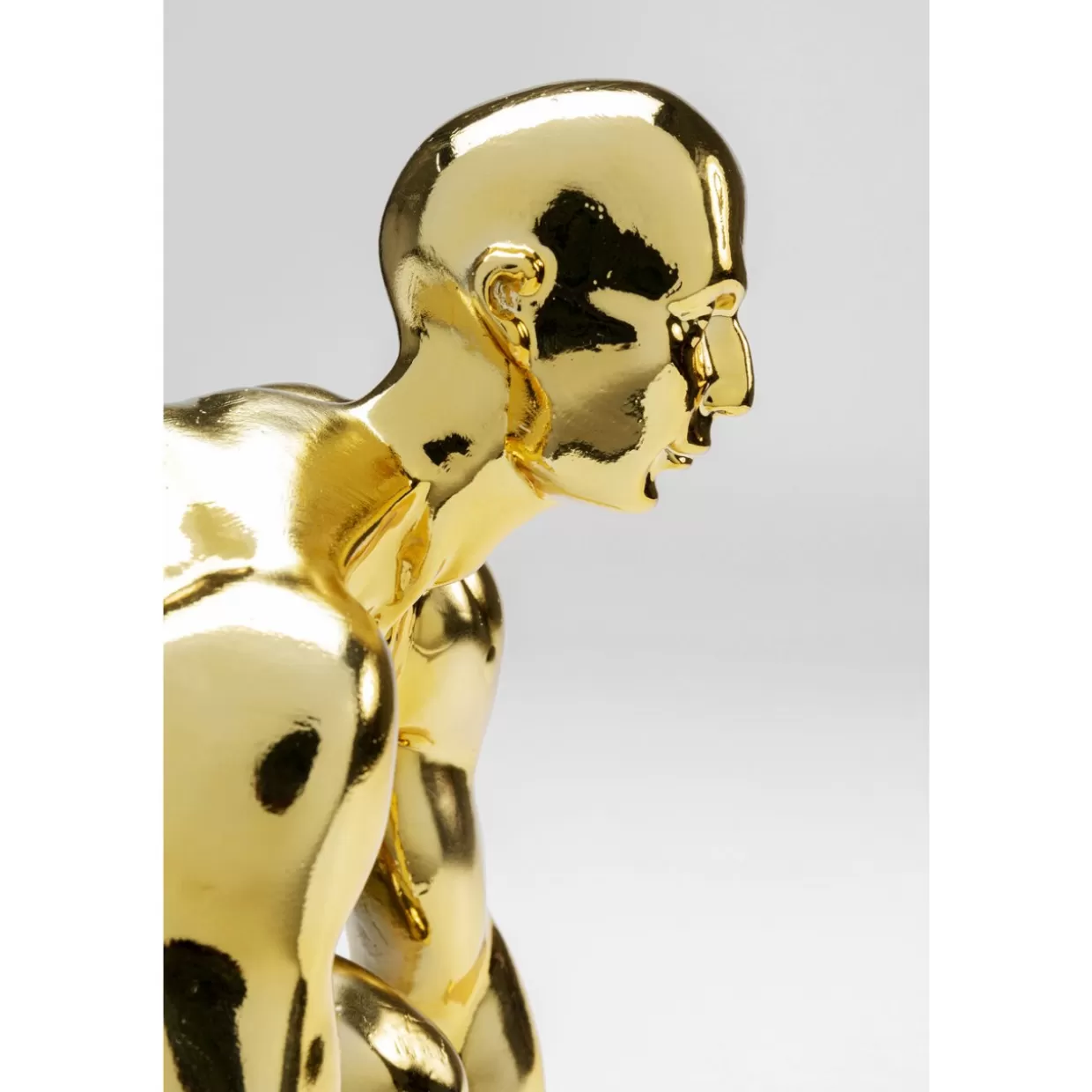 Scultura Decorativa in Oro Lucido per Interni Moderni - Statua Elegante KARE Design, Ideale per Regali Originali (Altezza 25 cm)