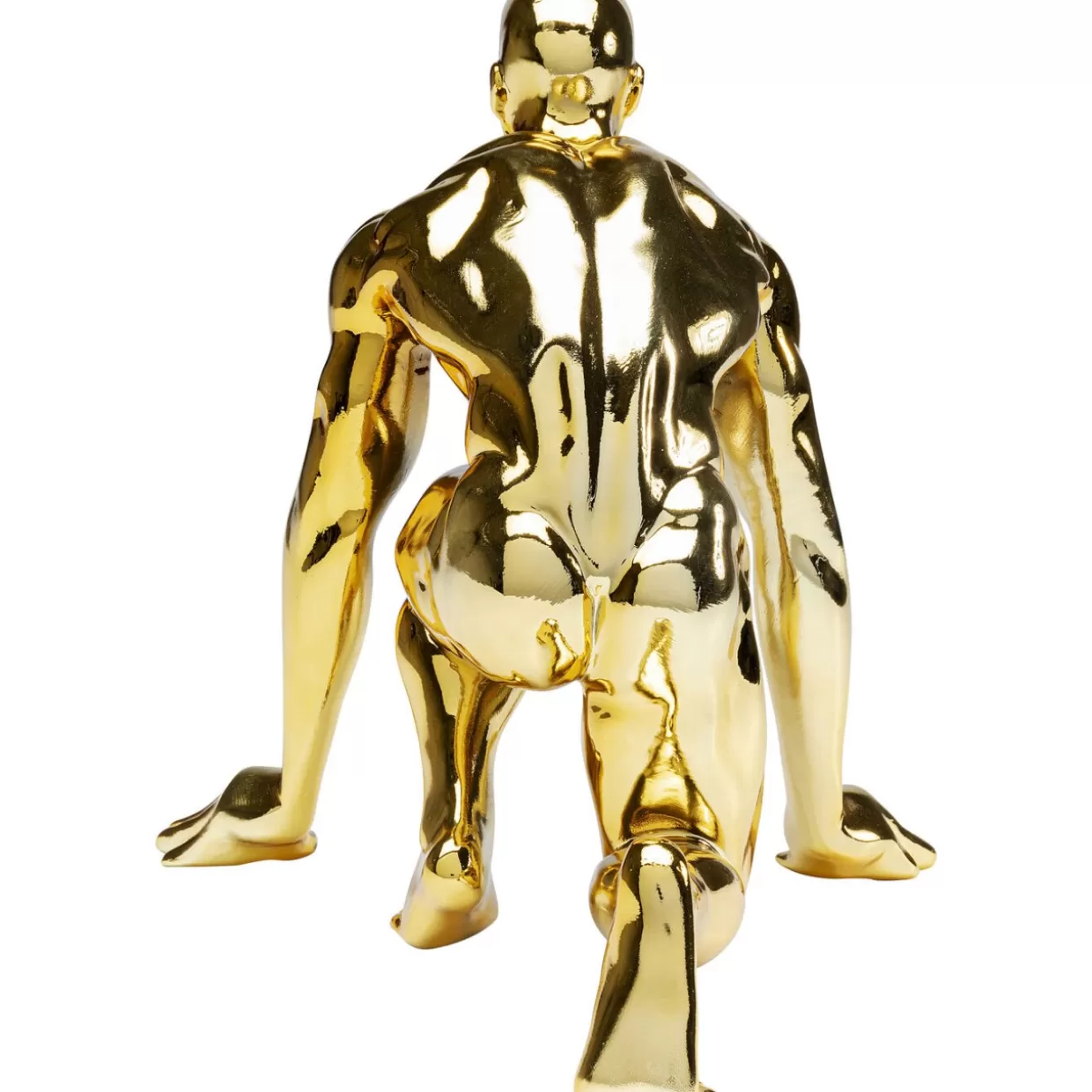 Scultura Decorativa in Oro Lucido per Interni Moderni - Statua Elegante KARE Design, Ideale per Regali Originali (Altezza 25 cm)
