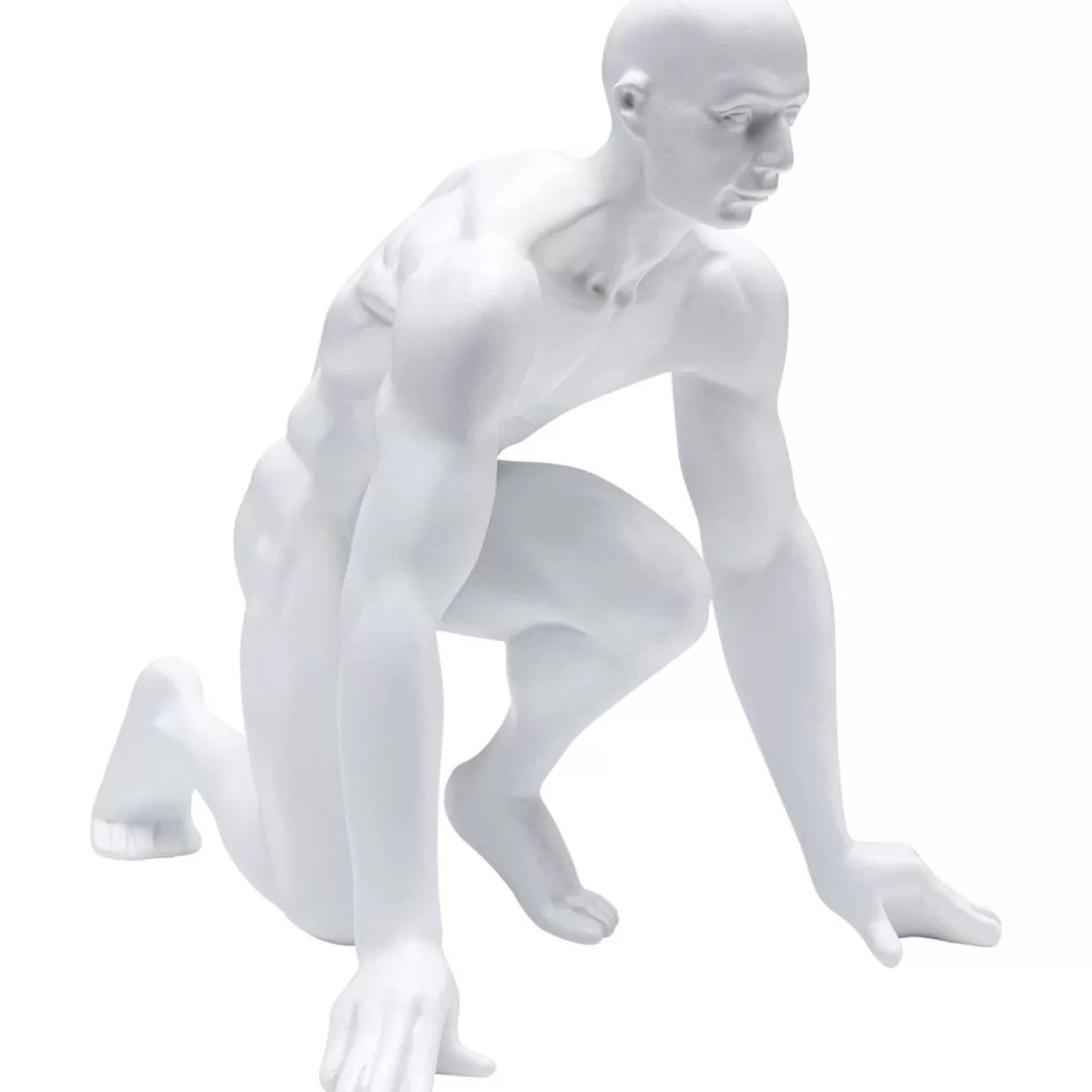 KARE Design - Statua Decorativa Runner in Bianco per Interni, Altezza 25 cm - Idea Regalo Originale per Arredamento Casa