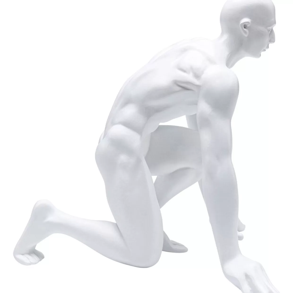 KARE Design - Statua Decorativa Runner in Bianco per Interni, Altezza 25 cm - Idea Regalo Originale per Arredamento Casa