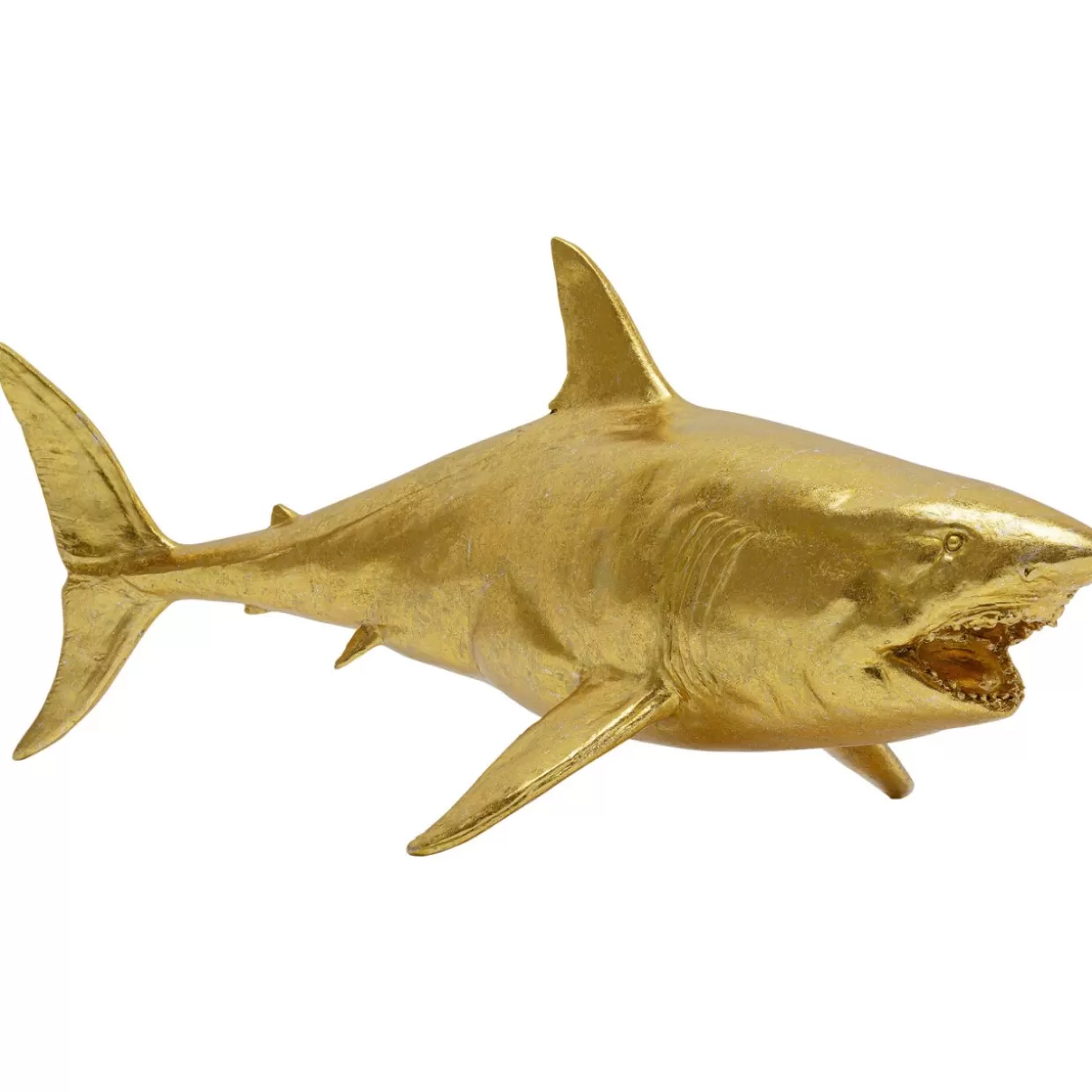 Scultura da Collezione Squalo Henry Dorato 106 cm - Decorazione Moderna KARE Design per Interni e Idee Regalo Originali