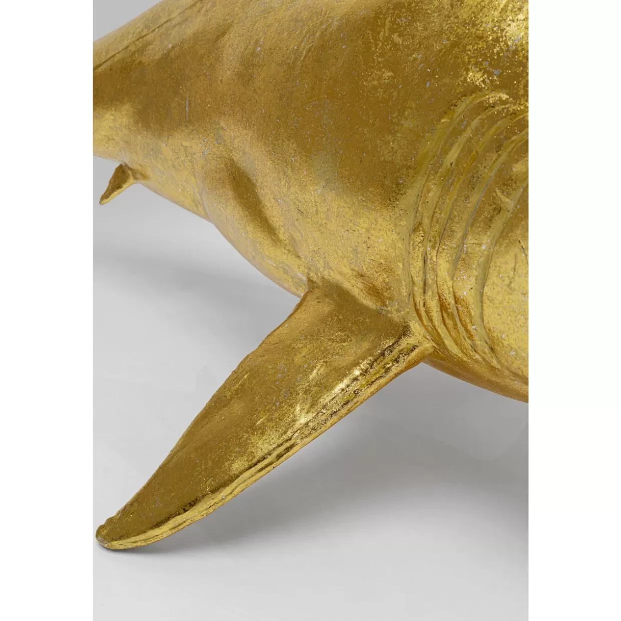 Scultura da Collezione Squalo Henry Dorato 106 cm - Decorazione Moderna KARE Design per Interni e Idee Regalo Originali