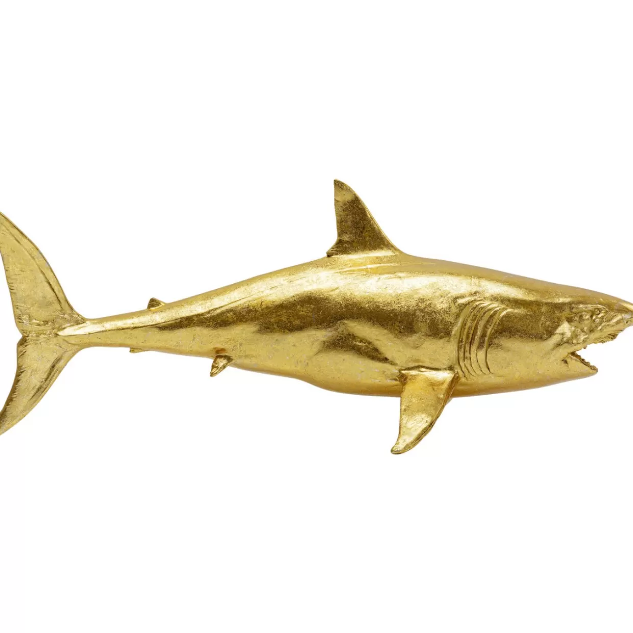 Scultura da Collezione Squalo Henry Dorato 106 cm - Decorazione Moderna KARE Design per Interni e Idee Regalo Originali