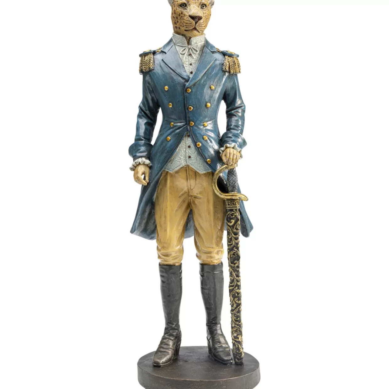 KARE Design - Statua da Collezione Leopardo Elegante in Posa per Decorazioni e Idee Regalo Originali