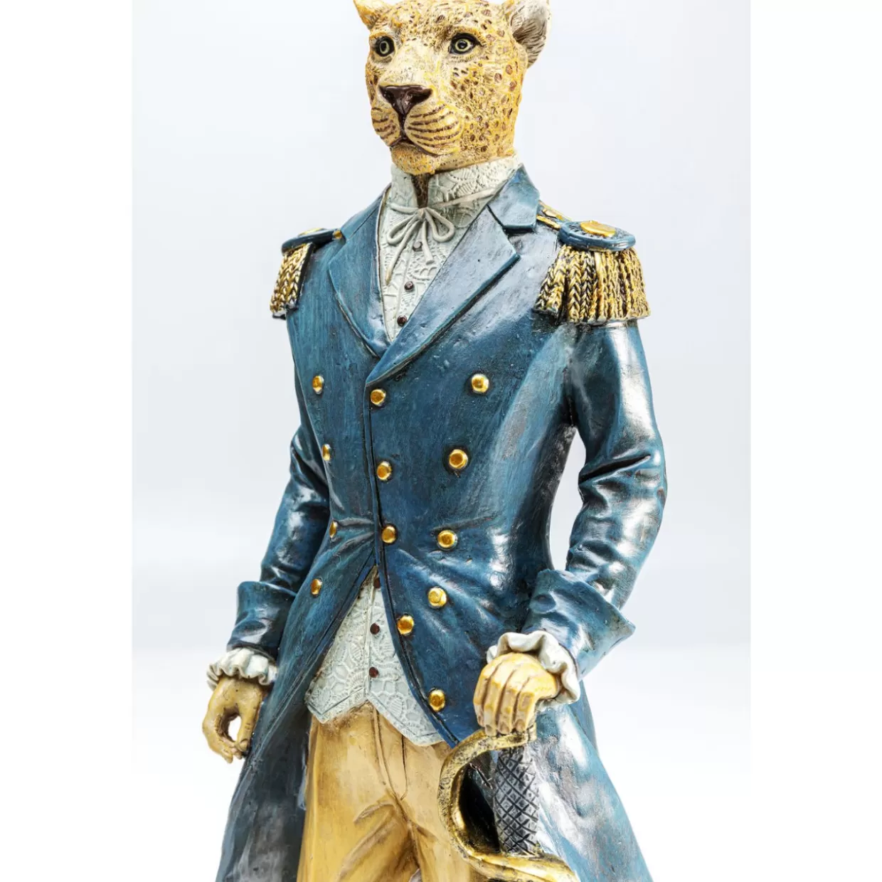 KARE Design - Statua da Collezione Leopardo Elegante in Posa per Decorazioni e Idee Regalo Originali
