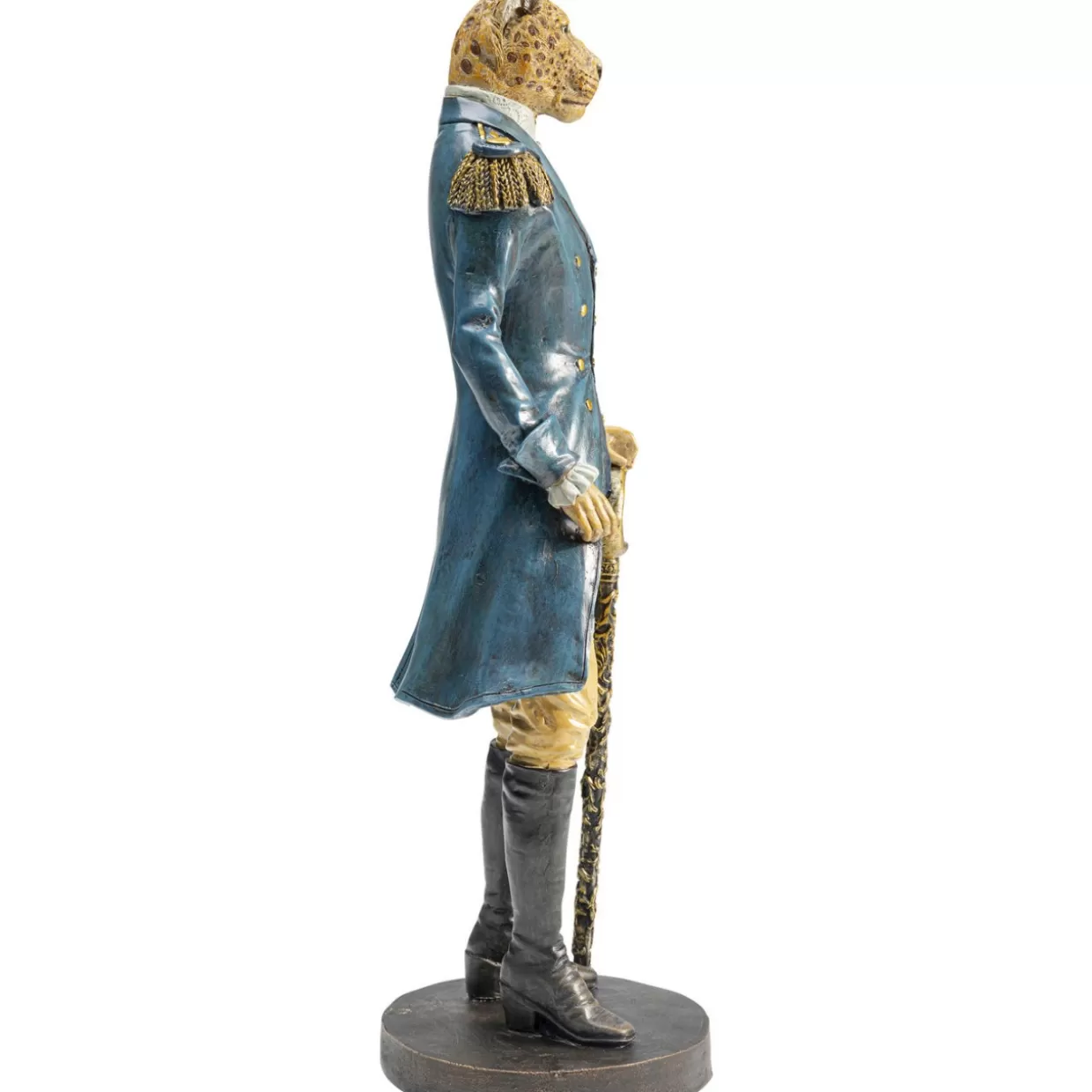 KARE Design - Statua da Collezione Leopardo Elegante in Posa per Decorazioni e Idee Regalo Originali