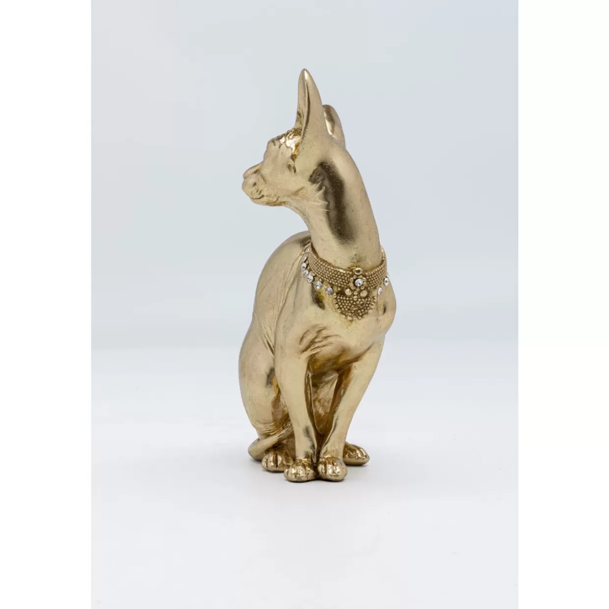 Statua Elegante Gatto Audrey Dorato - Scultura da Interno 27 cm per Arredamento Moderno, Idea Regalo Raffinata by KARE Design