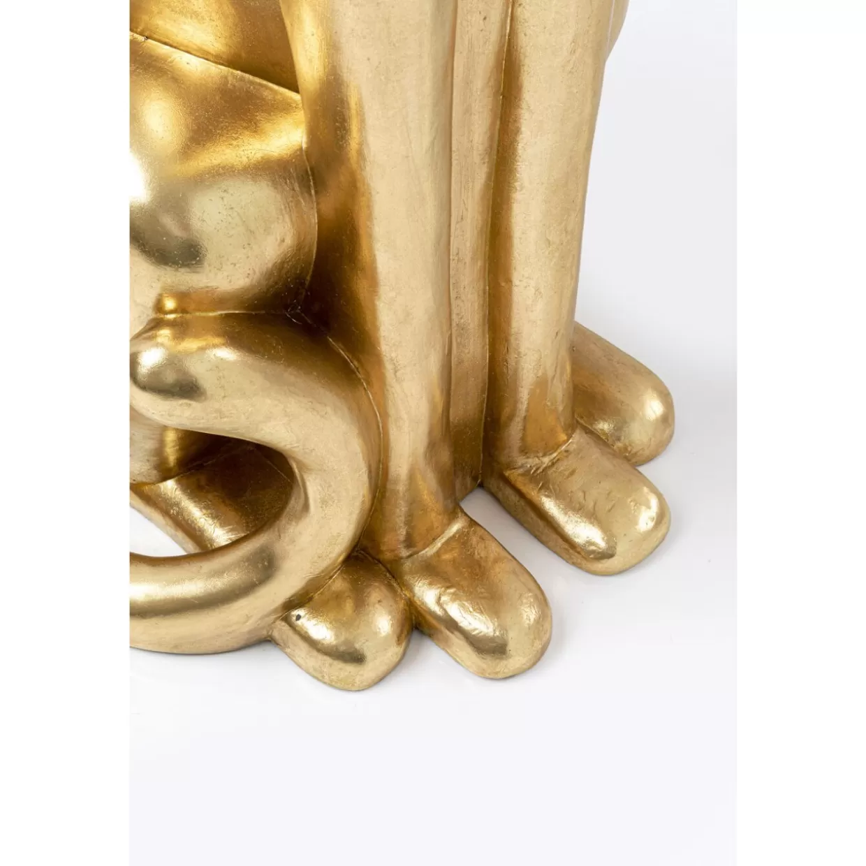 Leopardo Dorato in Posizione Seduta - Scultura Elegante per Interni 150 cm, KARE Design - Elemento di Classe per Arredamento Moderno e Idee Regalo Esclusive