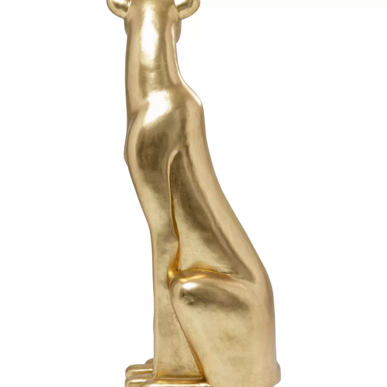 Leopardo Dorato in Posizione Seduta - Scultura Elegante per Interni 150 cm, KARE Design - Elemento di Classe per Arredamento Moderno e Idee Regalo Esclusive