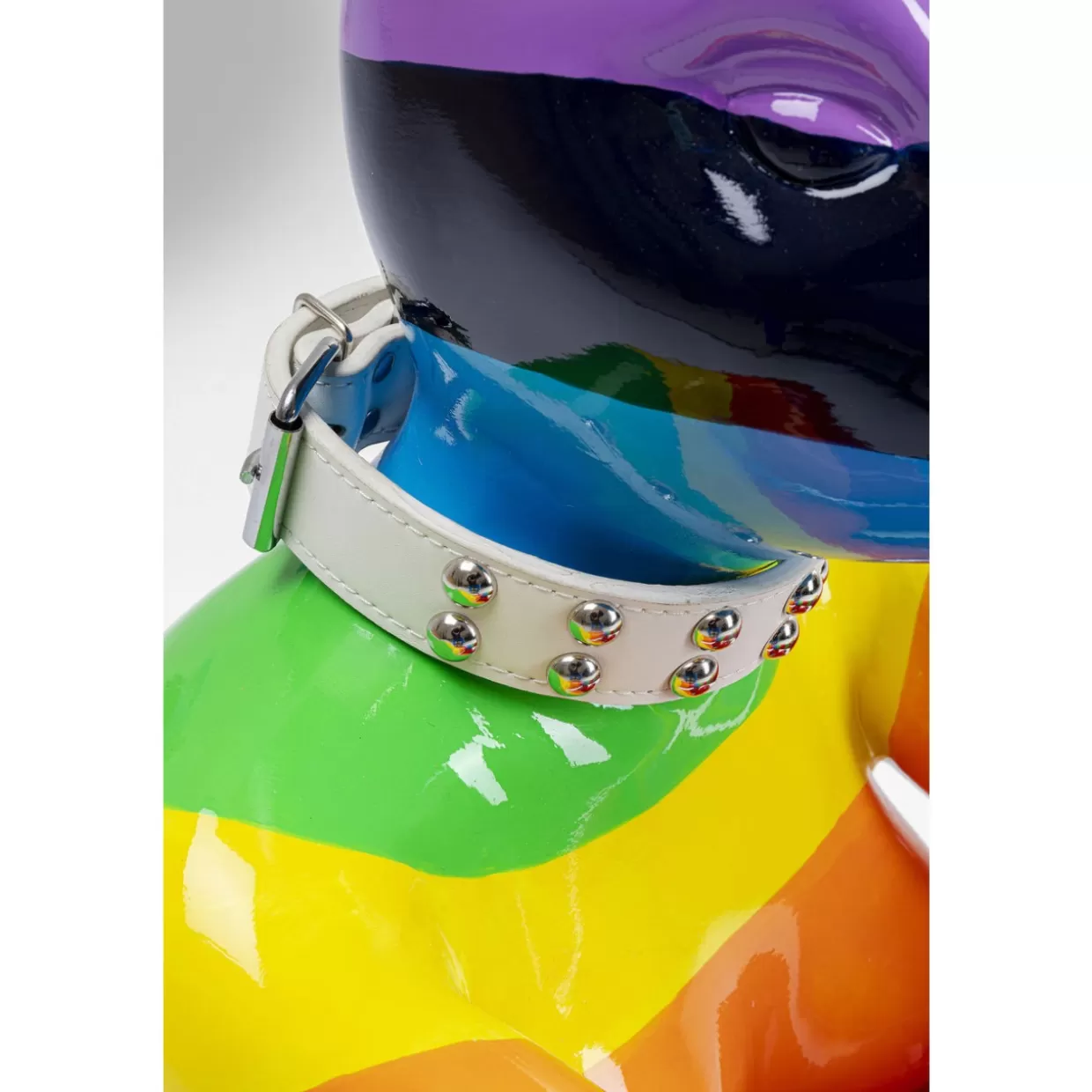 KARE Design - Statua Decorativa Coniglio Seduto Arcobaleno, 80 cm - Idea Regalo Originale per la Casa
