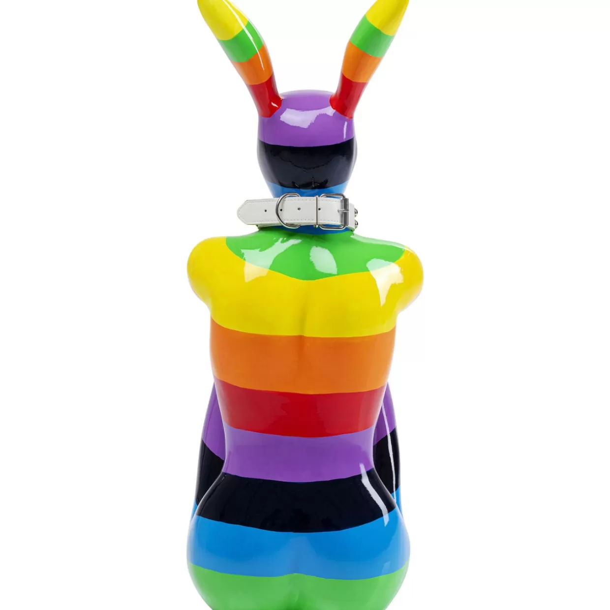 KARE Design - Statua Decorativa Coniglio Seduto Arcobaleno, 80 cm - Idea Regalo Originale per la Casa