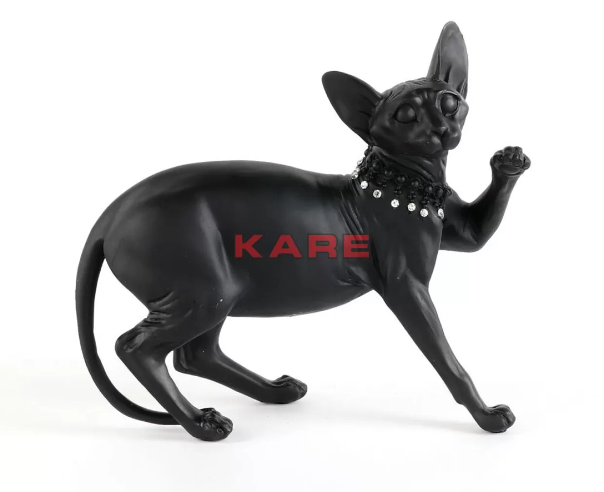 Statua Gatto Audrey Nera da Collezione - Decorazione Elegante per Interni Moderni, Altezza 29cm | KARE Design Articoli per la Casa e Regali Originali