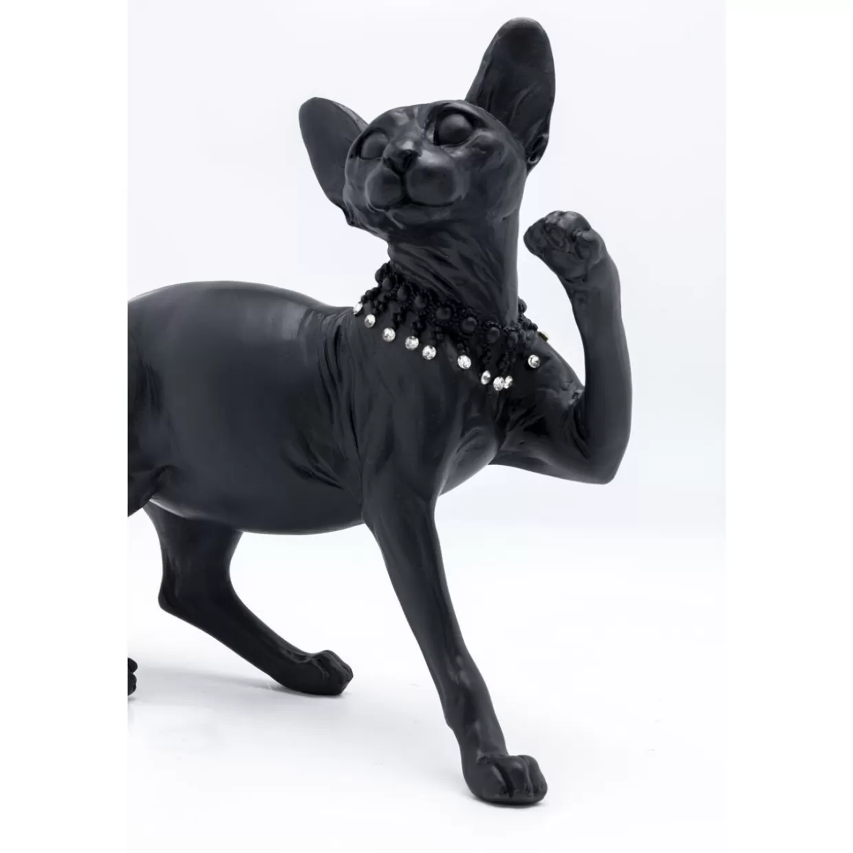 Statua Gatto Audrey Nera da Collezione - Decorazione Elegante per Interni Moderni, Altezza 29cm | KARE Design Articoli per la Casa e Regali Originali