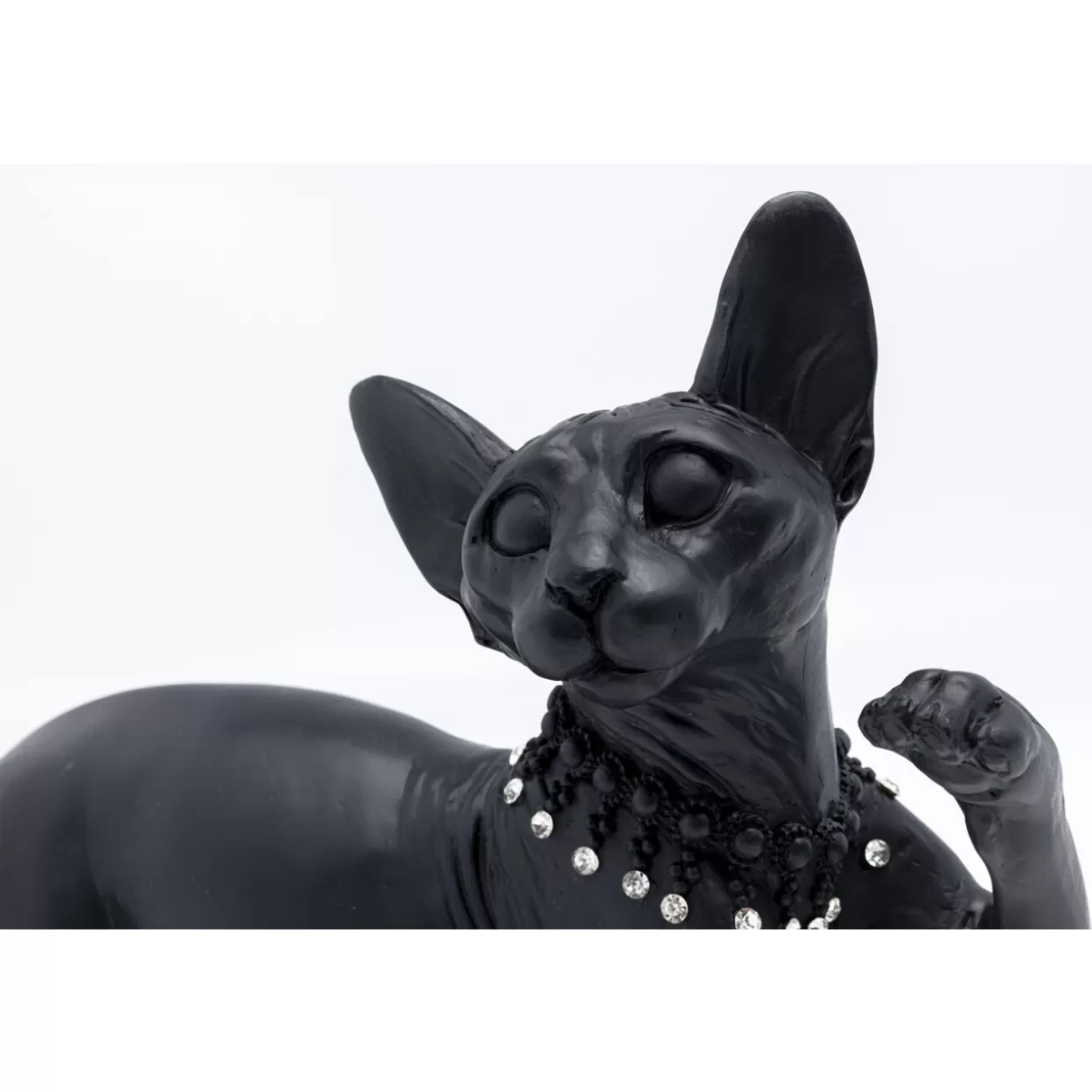 Statua Gatto Audrey Nera da Collezione - Decorazione Elegante per Interni Moderni, Altezza 29cm | KARE Design Articoli per la Casa e Regali Originali