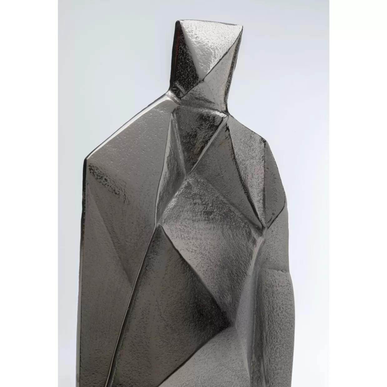 KARE Design - Statua Decorativa Uomo in Piedi Grigio Antracite, 62 cm per Arredamento Moderno