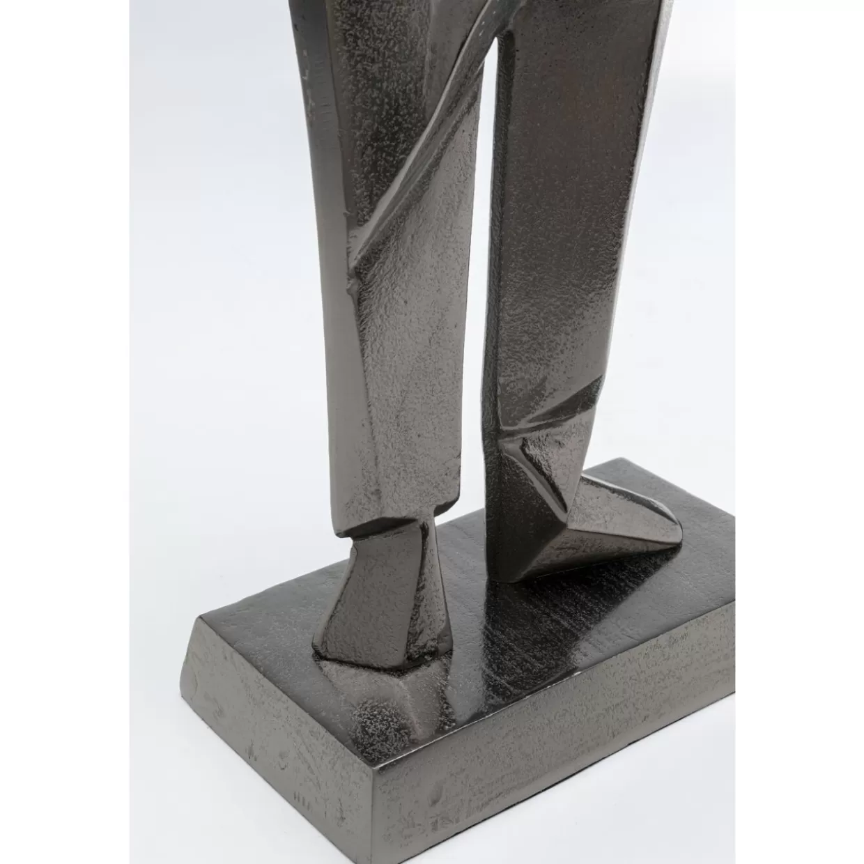 KARE Design - Statua Decorativa Uomo in Piedi Grigio Antracite, 62 cm per Arredamento Moderno
