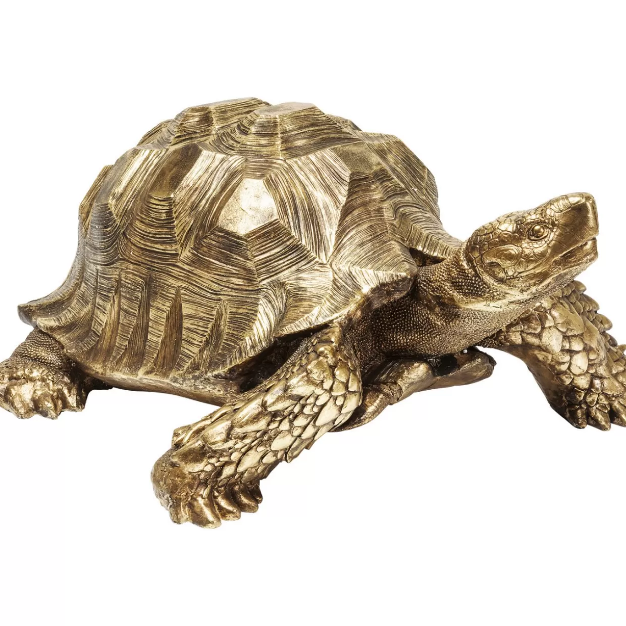 Tartaruga Decorativa in Oro Lucido - Statuetta Elegante per Interni e Regali di Design KARE | Articoli Casa Stilizzati