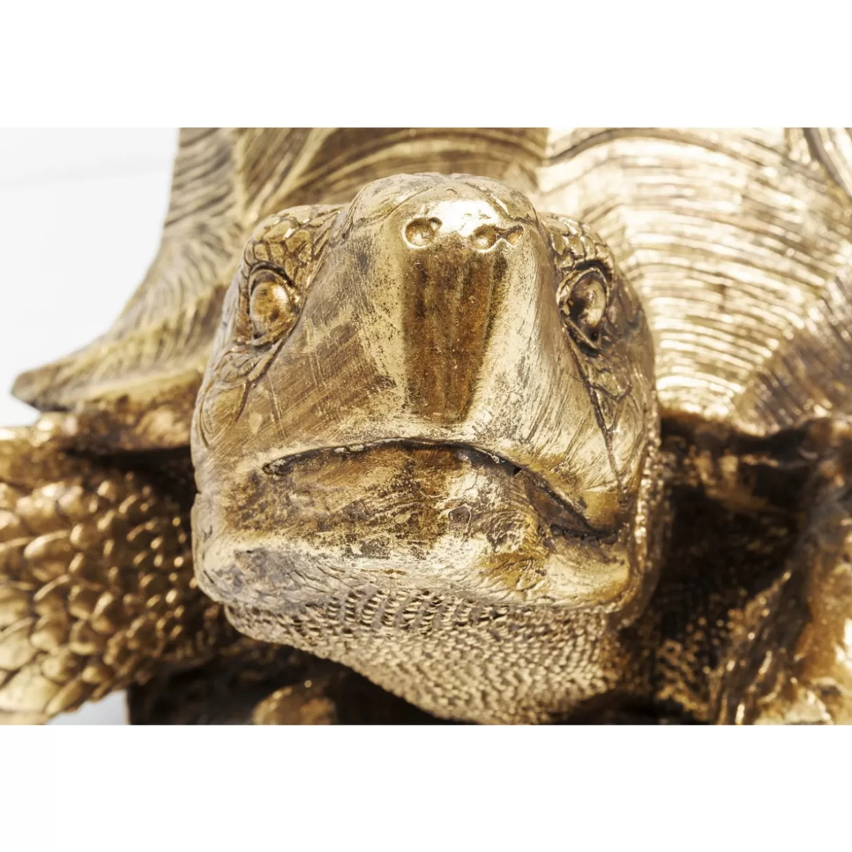 Tartaruga Decorativa in Oro Lucido - Statuetta Elegante per Interni e Regali di Design KARE | Articoli Casa Stilizzati