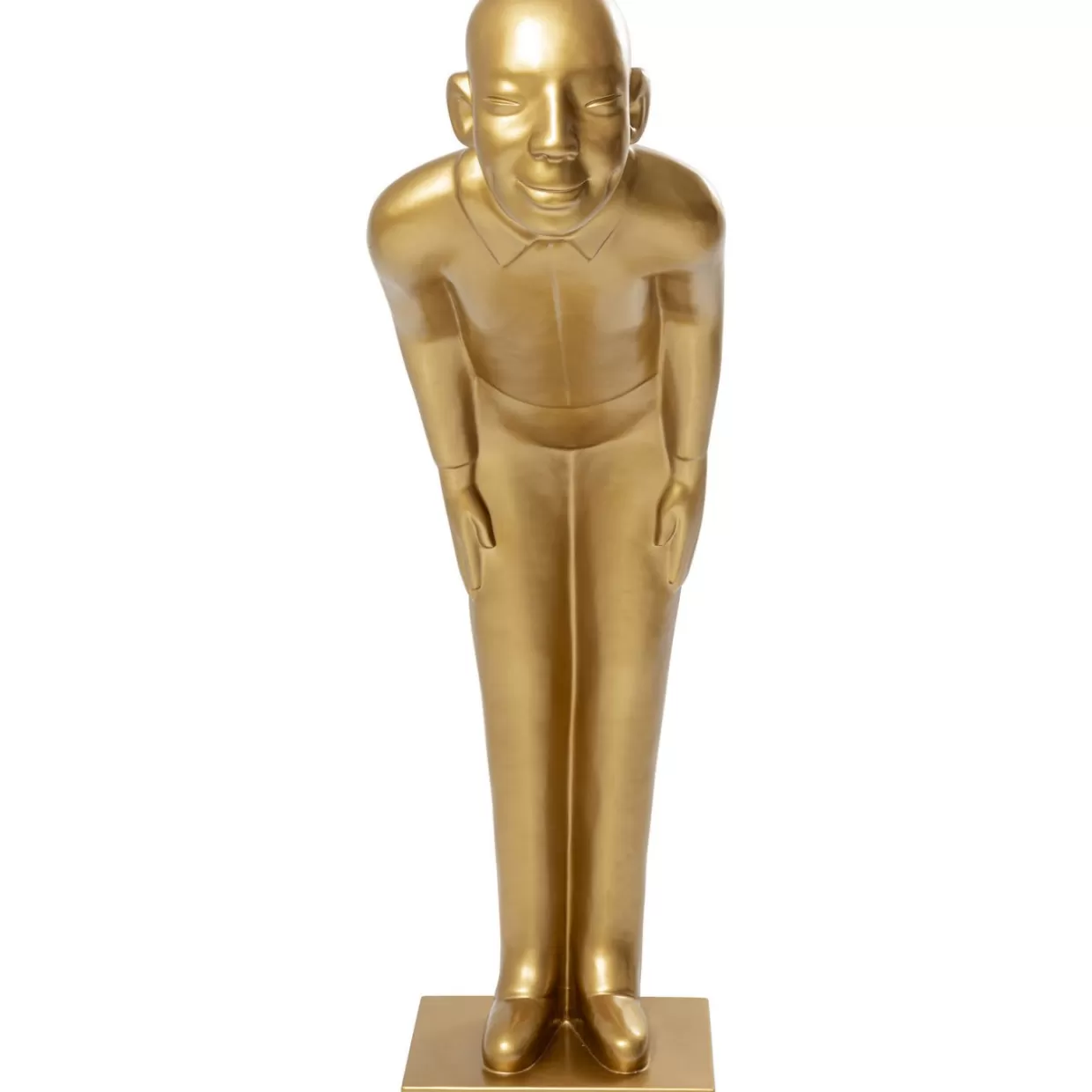 Statua Decorativa Benvenuto Ospiti in Oro Lucido, Formato Maxi - Decorazioni per la Casa e Idee Regalo Originali by KARE Design