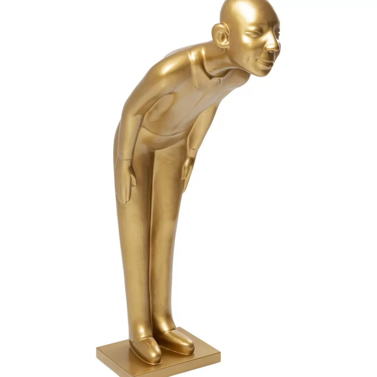 Statua Decorativa Benvenuto Ospiti in Oro Lucido, Formato Maxi - Decorazioni per la Casa e Idee Regalo Originali by KARE Design
