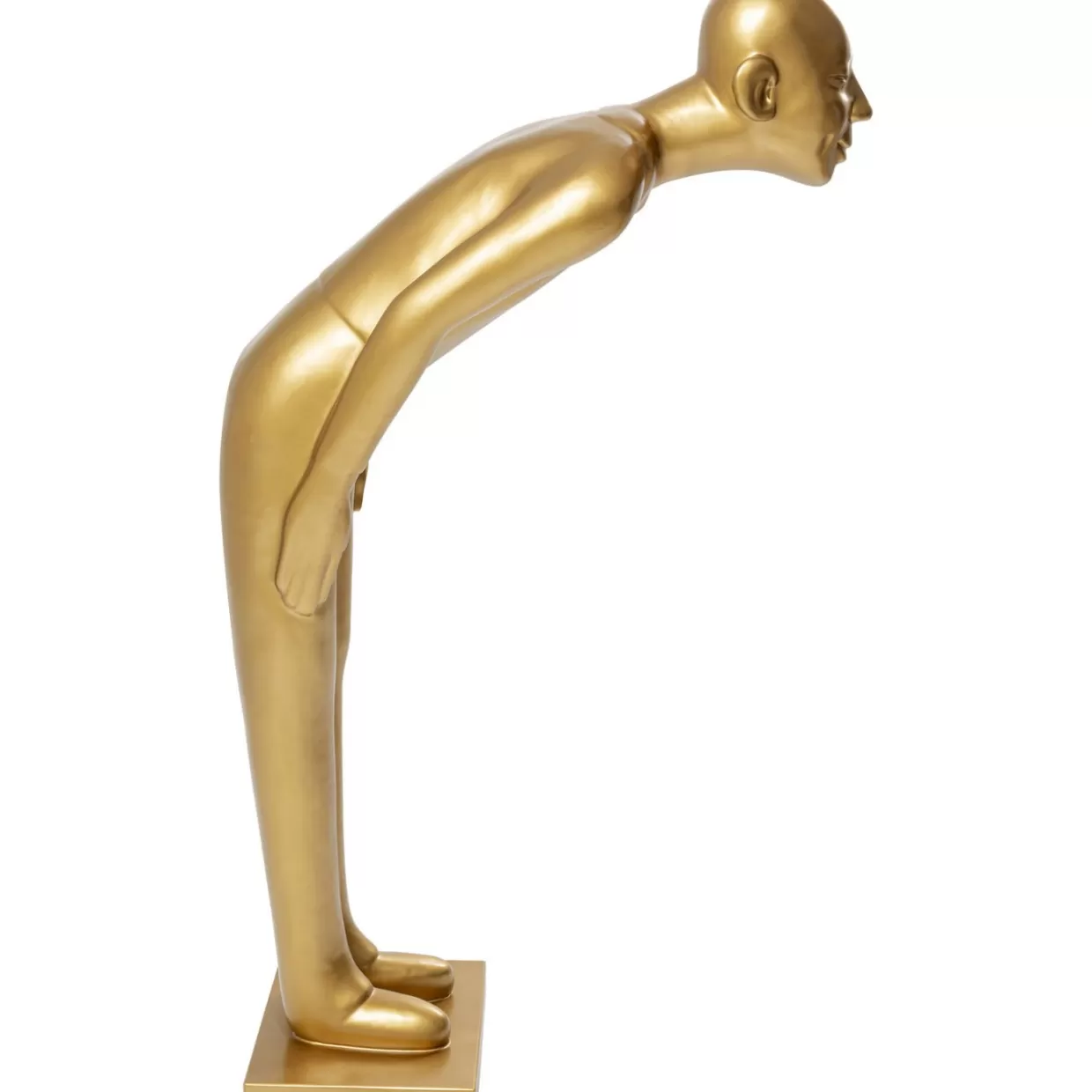 Statua Decorativa Benvenuto Ospiti in Oro Lucido, Formato Maxi - Decorazioni per la Casa e Idee Regalo Originali by KARE Design