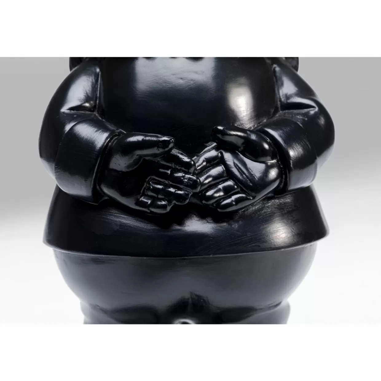 KARE Design - Gnomo da Collezione in Nero e Oro, 30 cm - Statua da Interno per Arredamento Creativo e Regali Unici