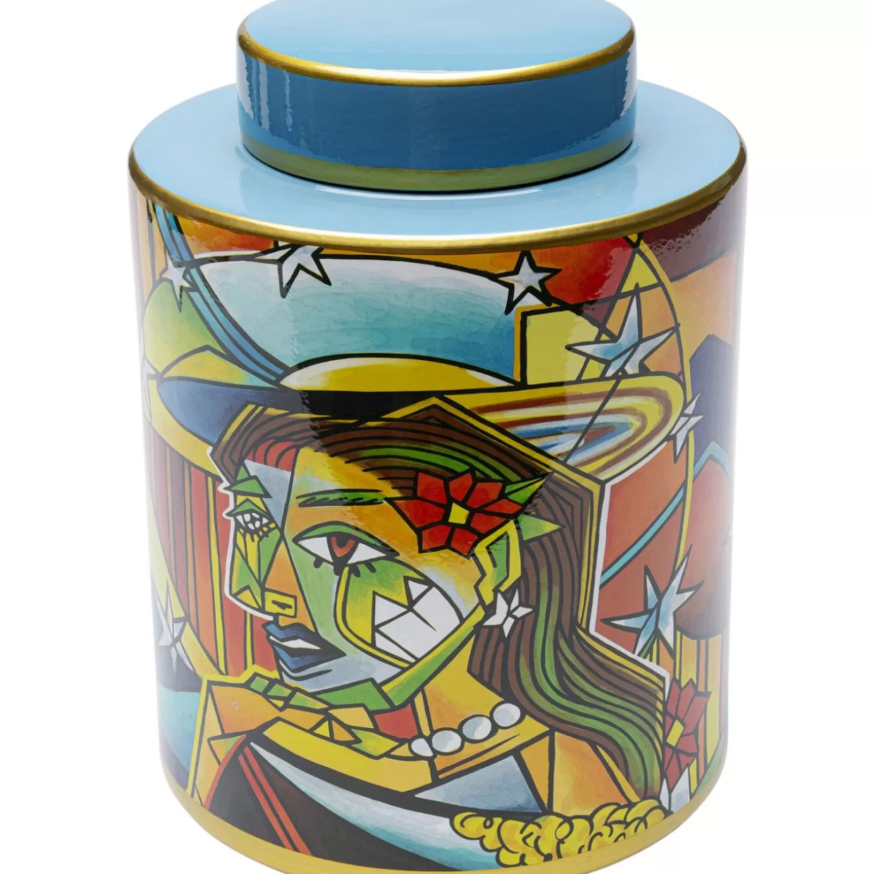 Decorazione Moderna KARE - Vaso Graffiti Artistico N.27 con Stile Urban, Idee Regalo Creative per Casa