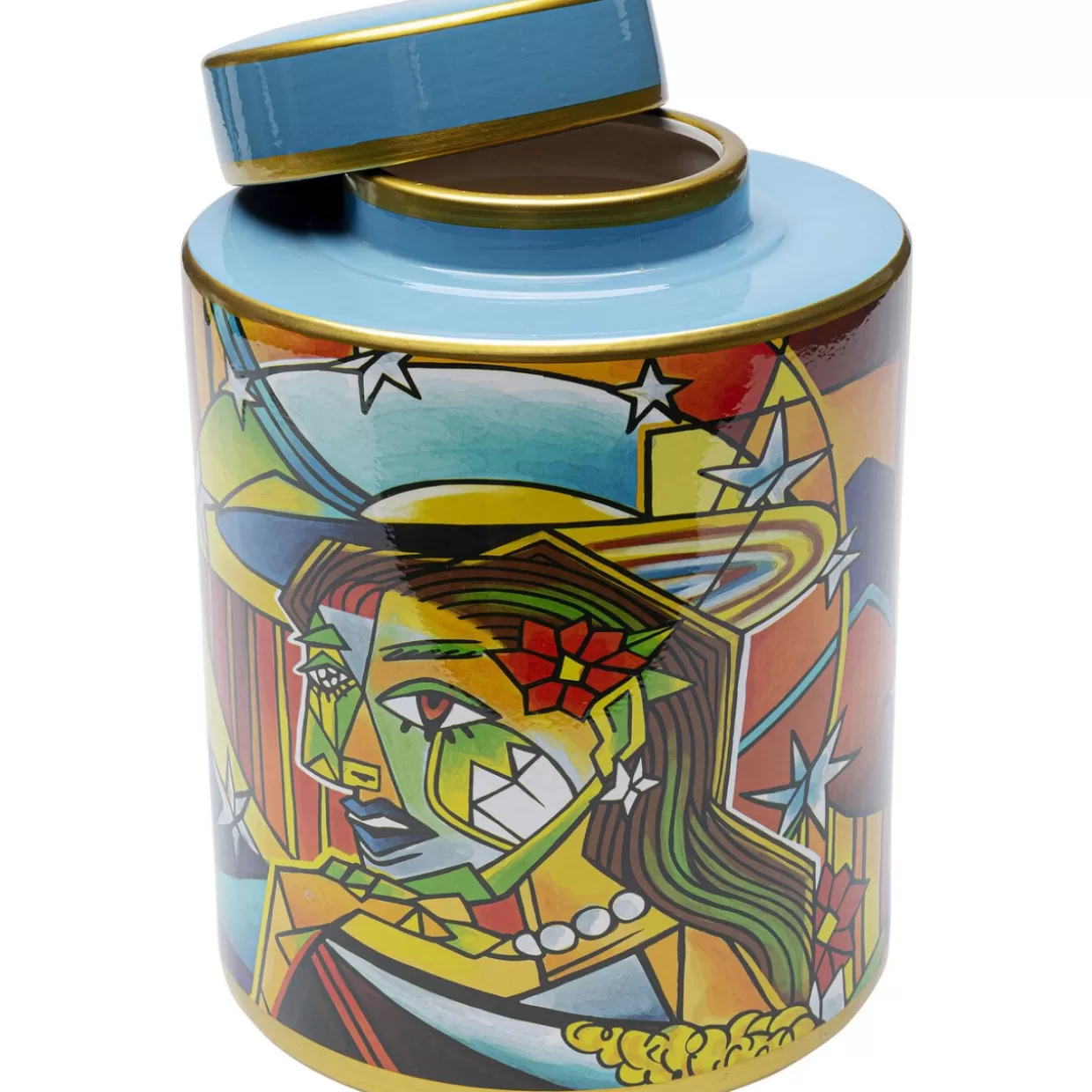 Decorazione Moderna KARE - Vaso Graffiti Artistico N.27 con Stile Urban, Idee Regalo Creative per Casa