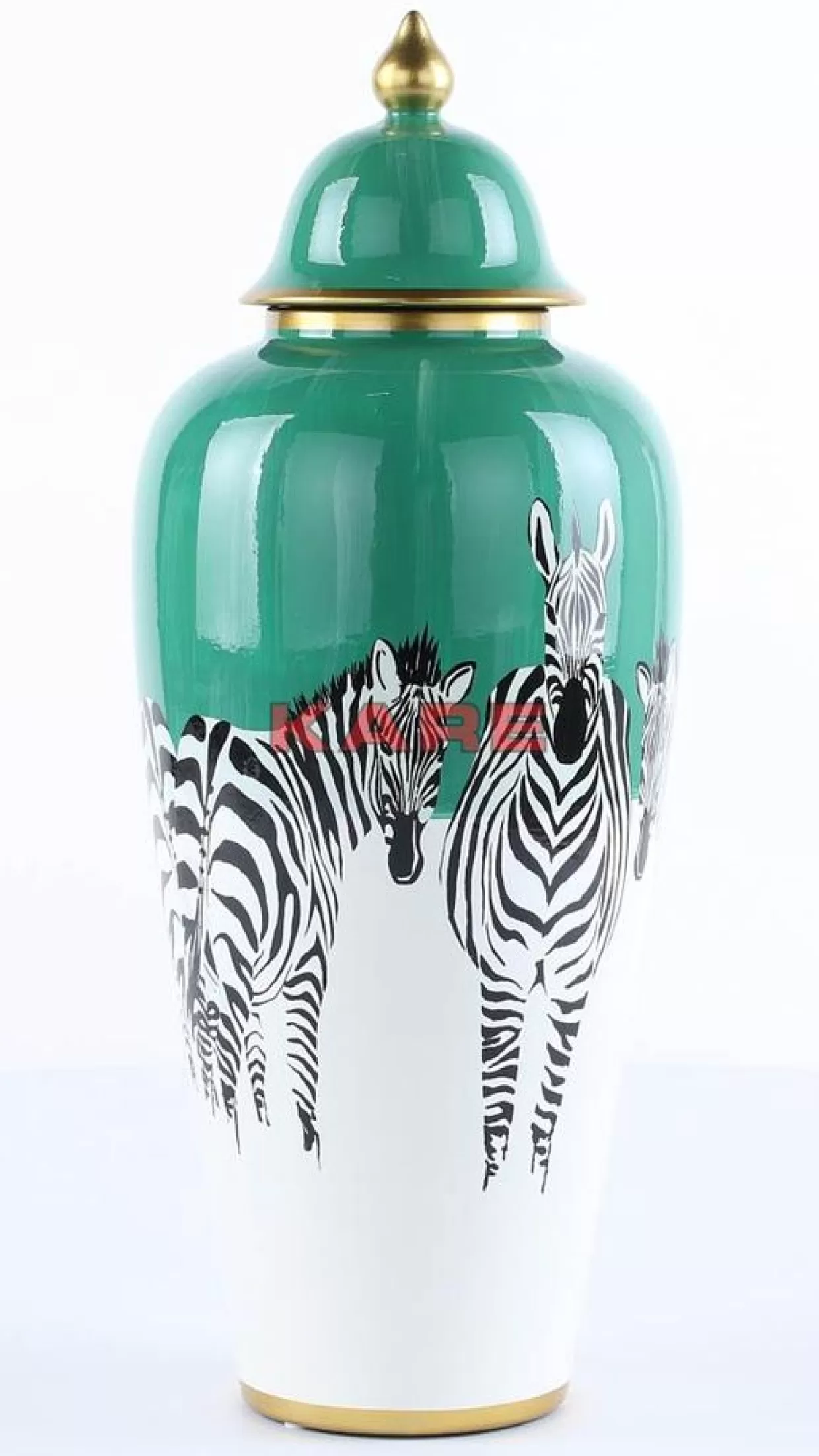 Set Decorativo Zebre Stilizzate in Ceramica 63cm - Articoli Regalo per la Casa KARE Design
