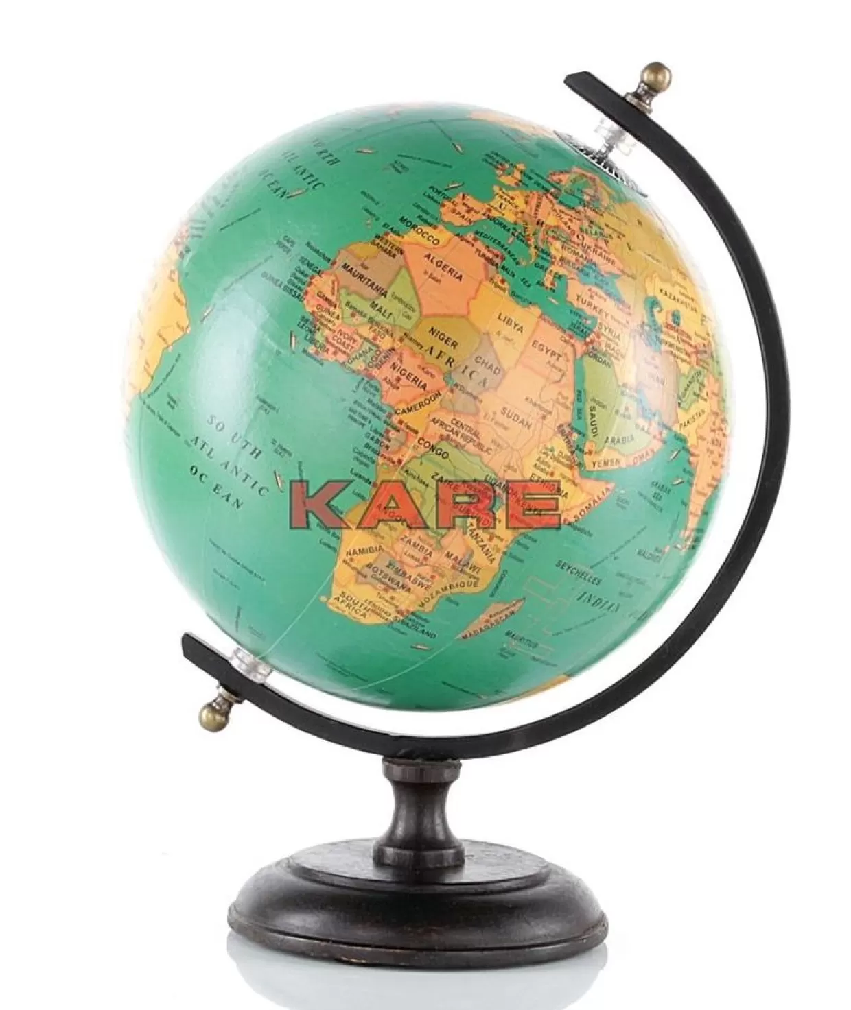 Vintage Globe Decorativo KARE Design - Mappa del Mondo Retrò in Collezione Limitata per Arredamento e Oggettistica da Regalo