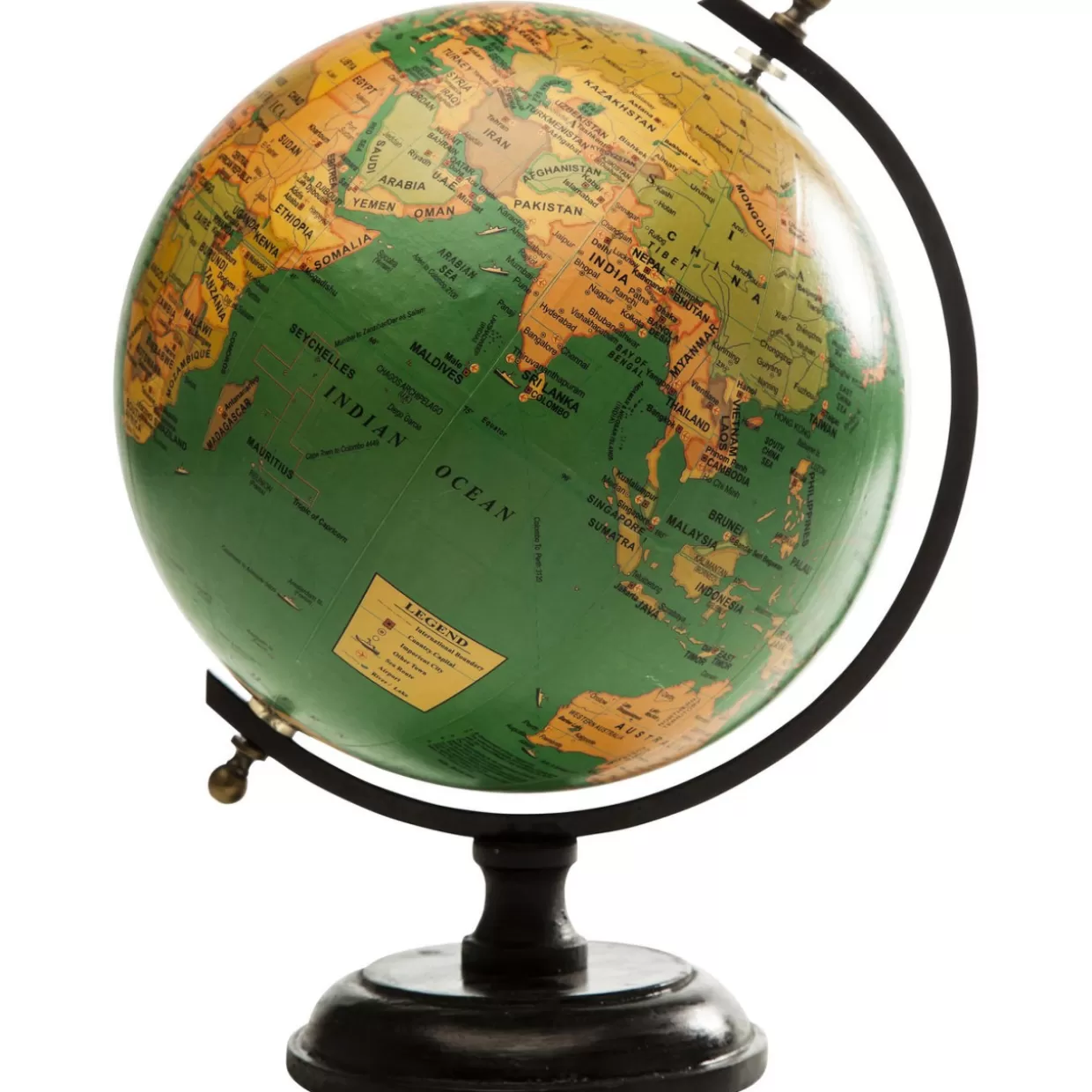 Vintage Globe Decorativo KARE Design - Mappa del Mondo Retrò in Collezione Limitata per Arredamento e Oggettistica da Regalo