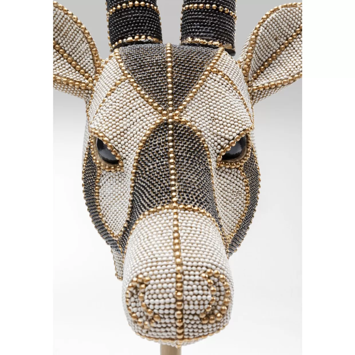 KARE Design - Testa Decorativa Antilope con Perle, Oggetto Arredamento Moderno 79 cm per Casa Elegante - Idee Regalo Originali