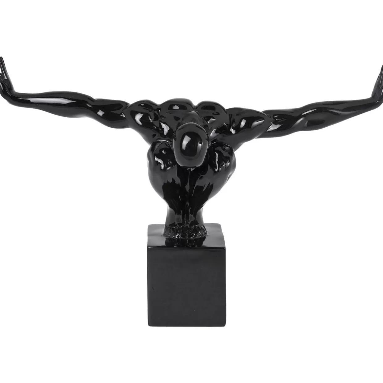 KARE Design - Statuetta Moderna Athlet in Nero, Piccola - Ideale per Decorazioni e Regali Originali