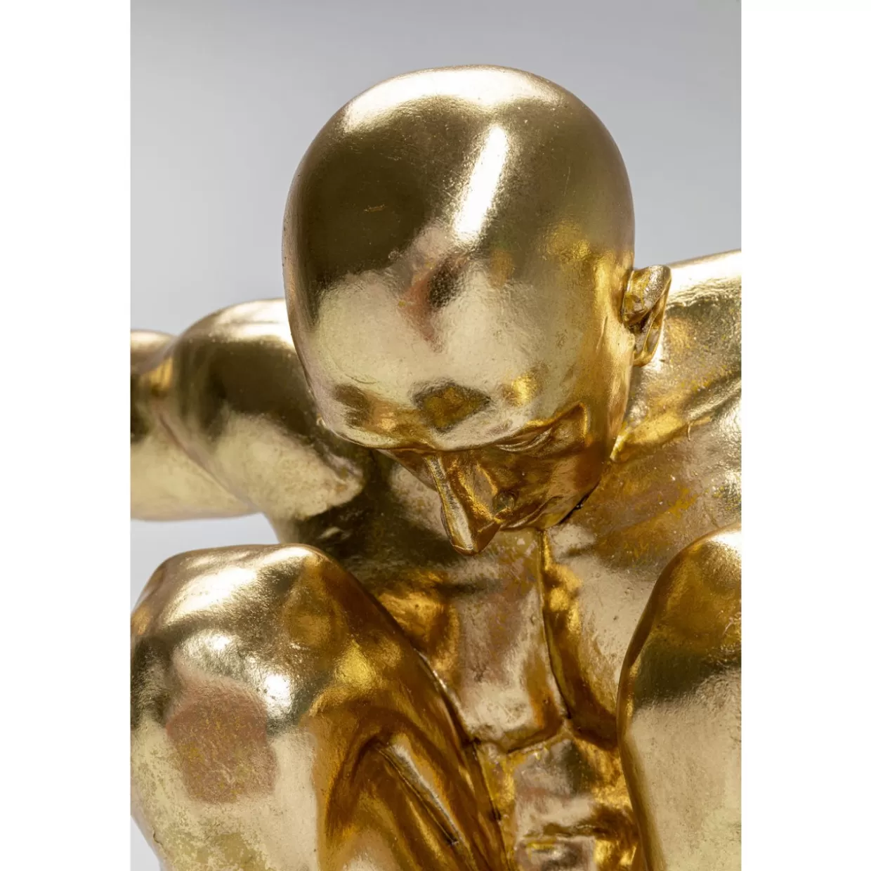 Scultura Decorativa Atletico XL in Foglia Oro - Oggetto Artistico per Interni by KARE Design

(：，