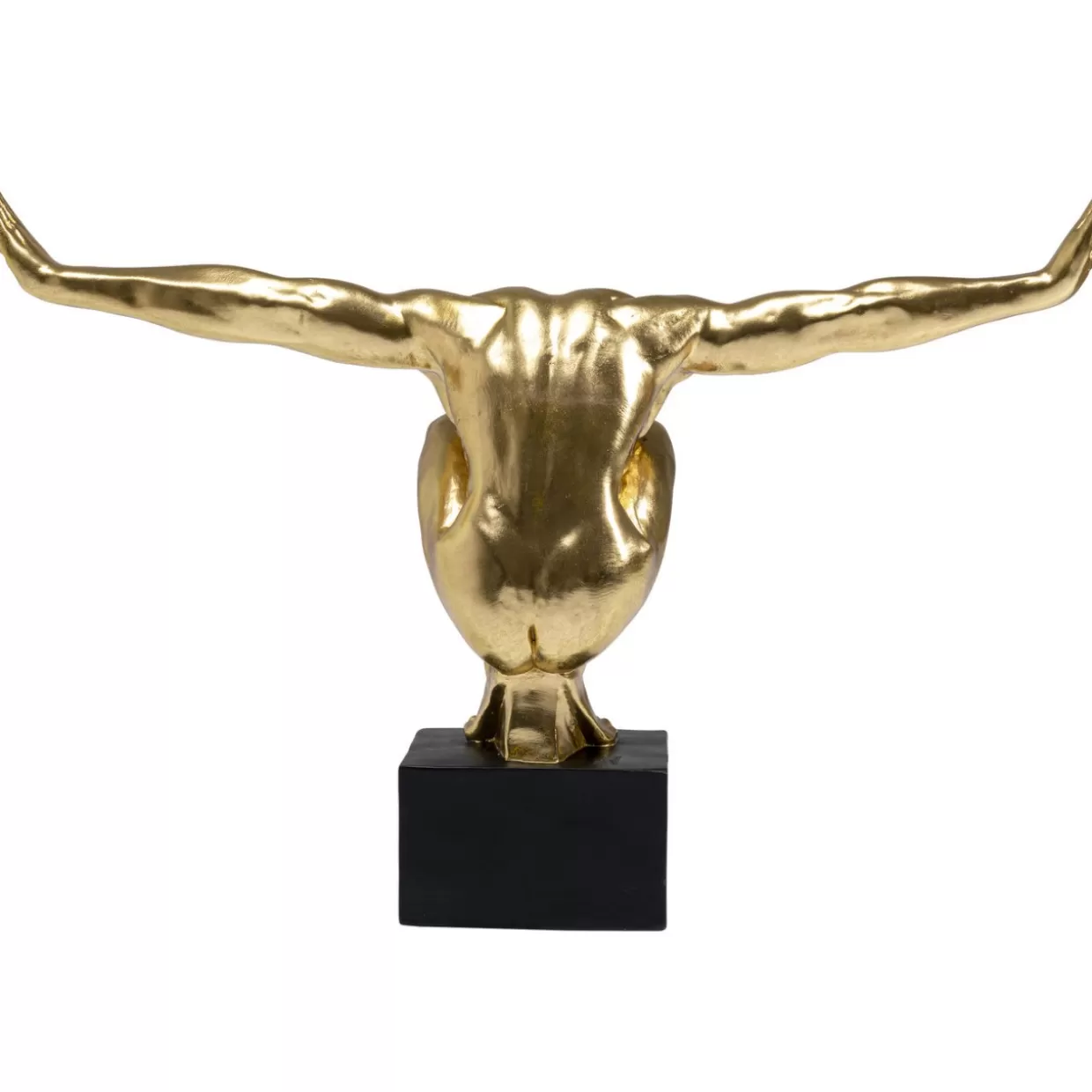 Scultura Decorativa Atletico XL in Foglia Oro - Oggetto Artistico per Interni by KARE Design

(：，