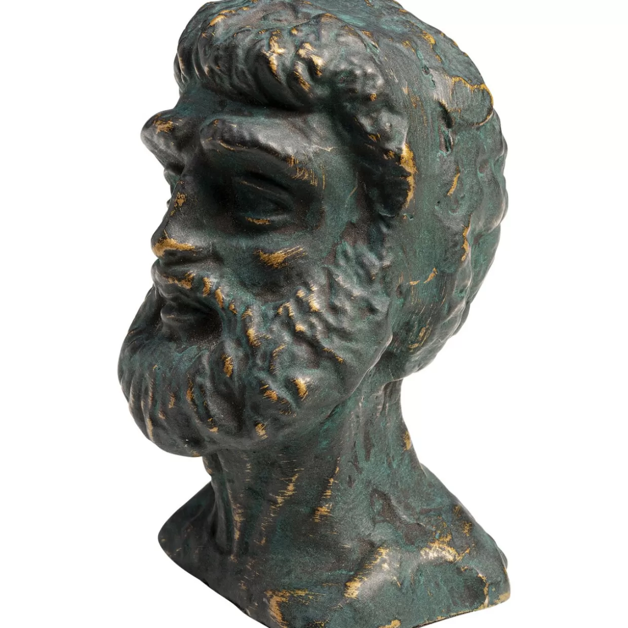 KARE Design - Decorazione per Interni Uomo Barbuto in Grigio Antracite, 11 cm - Idea Regalo Originale per la Casa